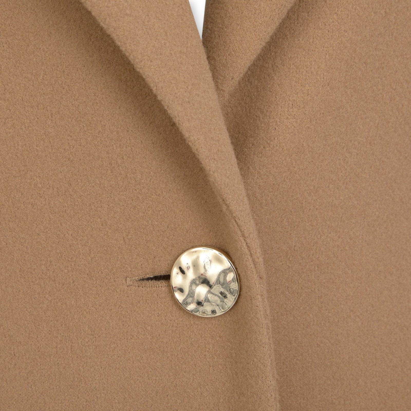 Camel Melton Coat (3239041) | Identity X Sync