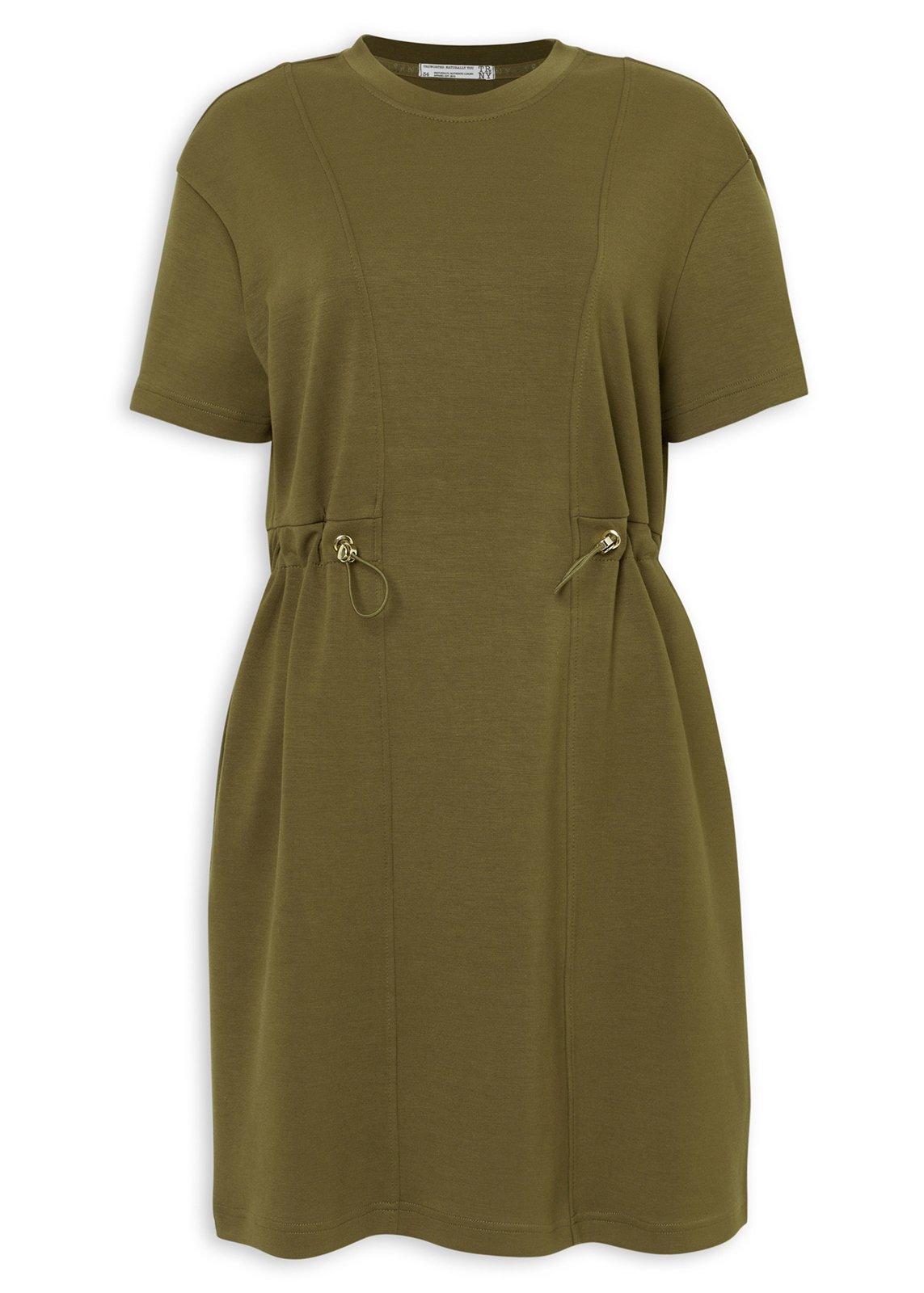 dark green dress what colour shoes Studio Stripe Tshirt Dress main image 0