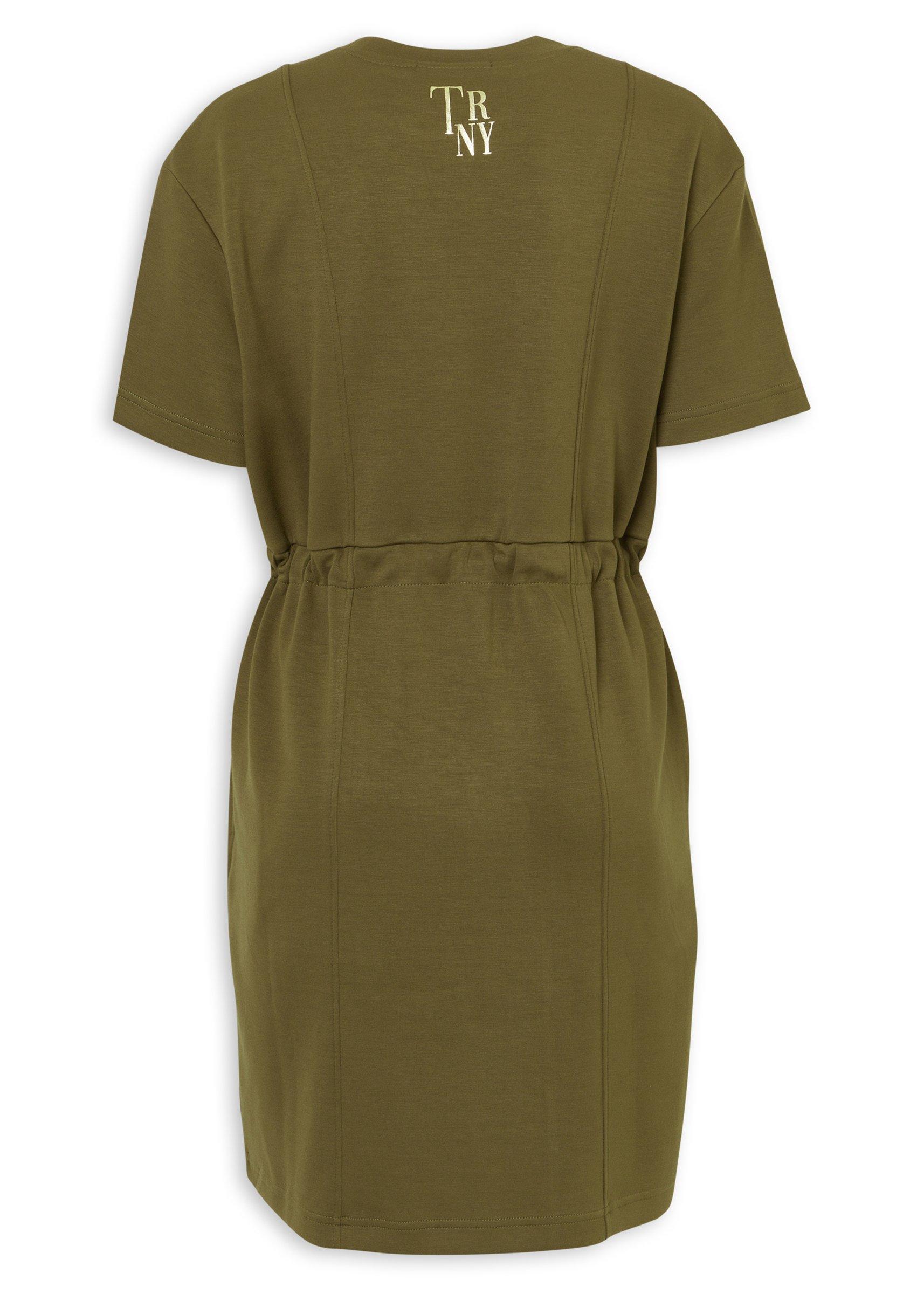 green emerald velvet dress Olive Green Maxi T-Shirt Dress - Casual Dresses