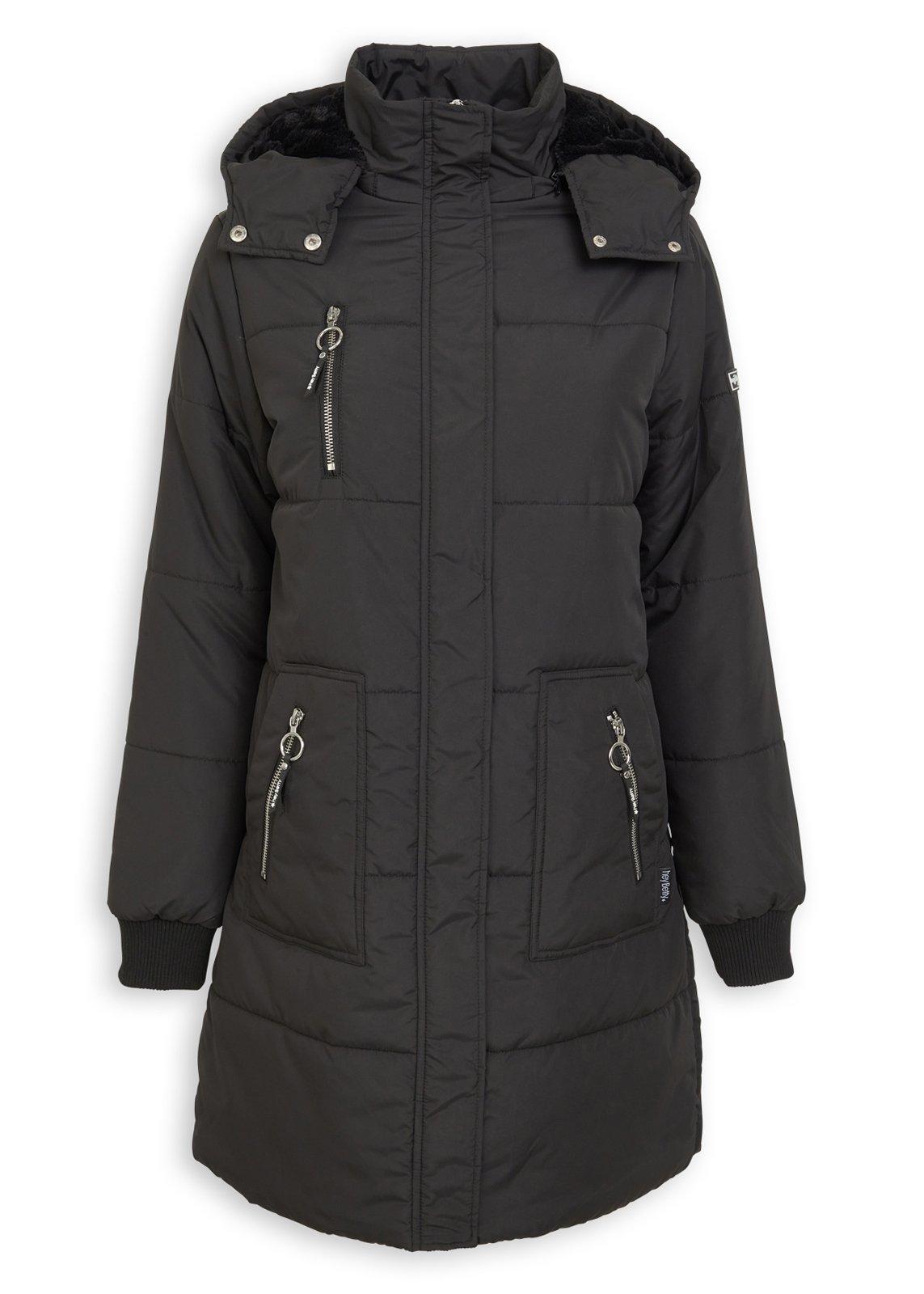 ジャケット・アウター [ hype long coat ] super long coat Black Long Puffer Jacket (3239160) | Hey Betty