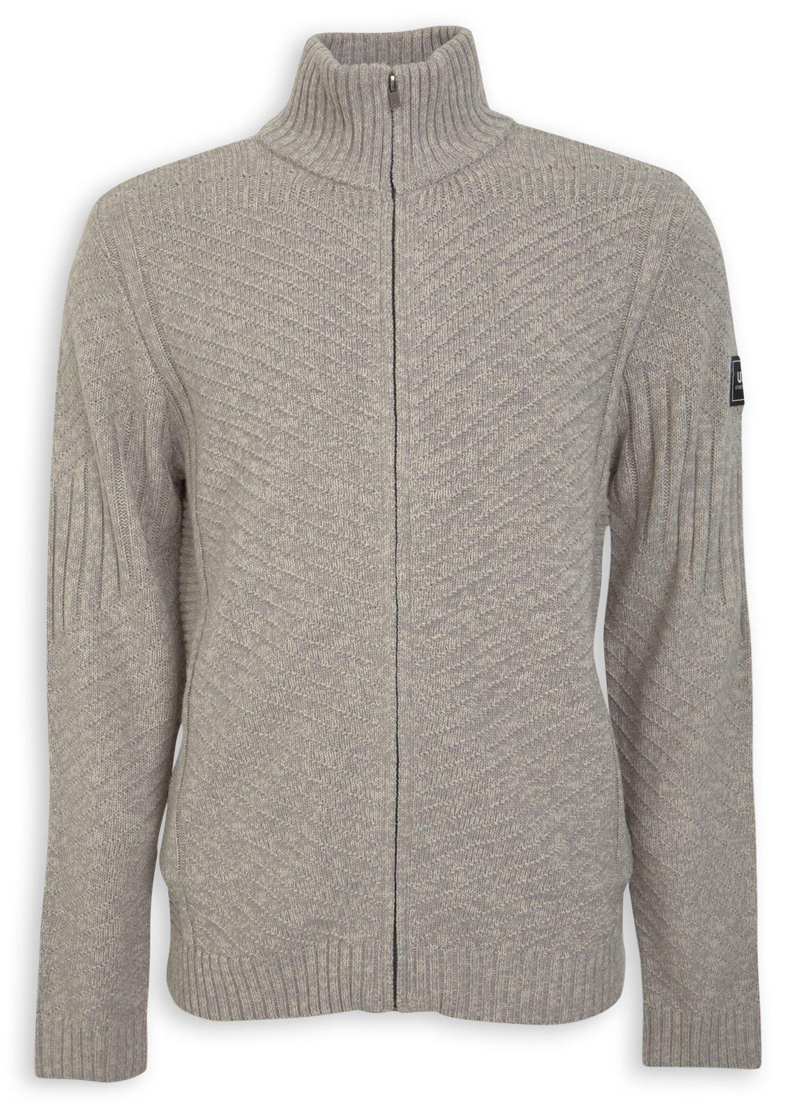 Grey Zip-through Sweater (3239313) | UZZI