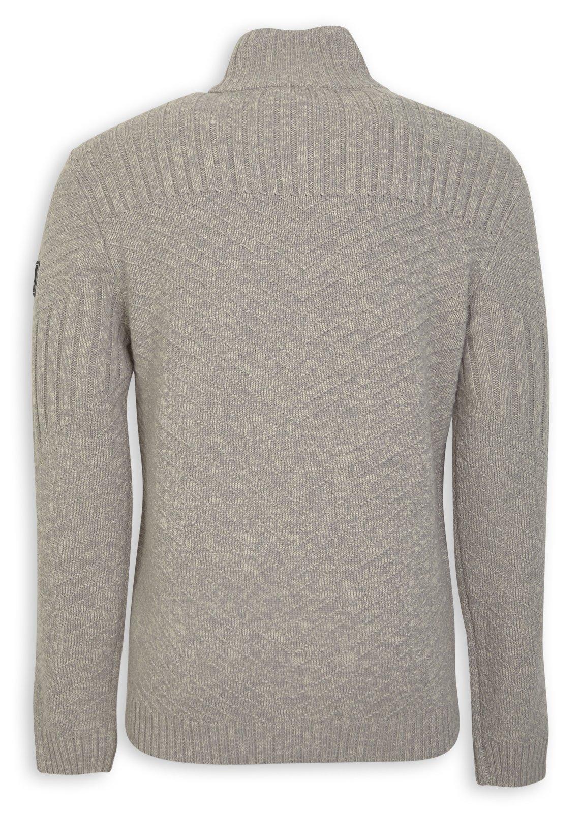 Grey Zip-through Sweater (3239313) | UZZI