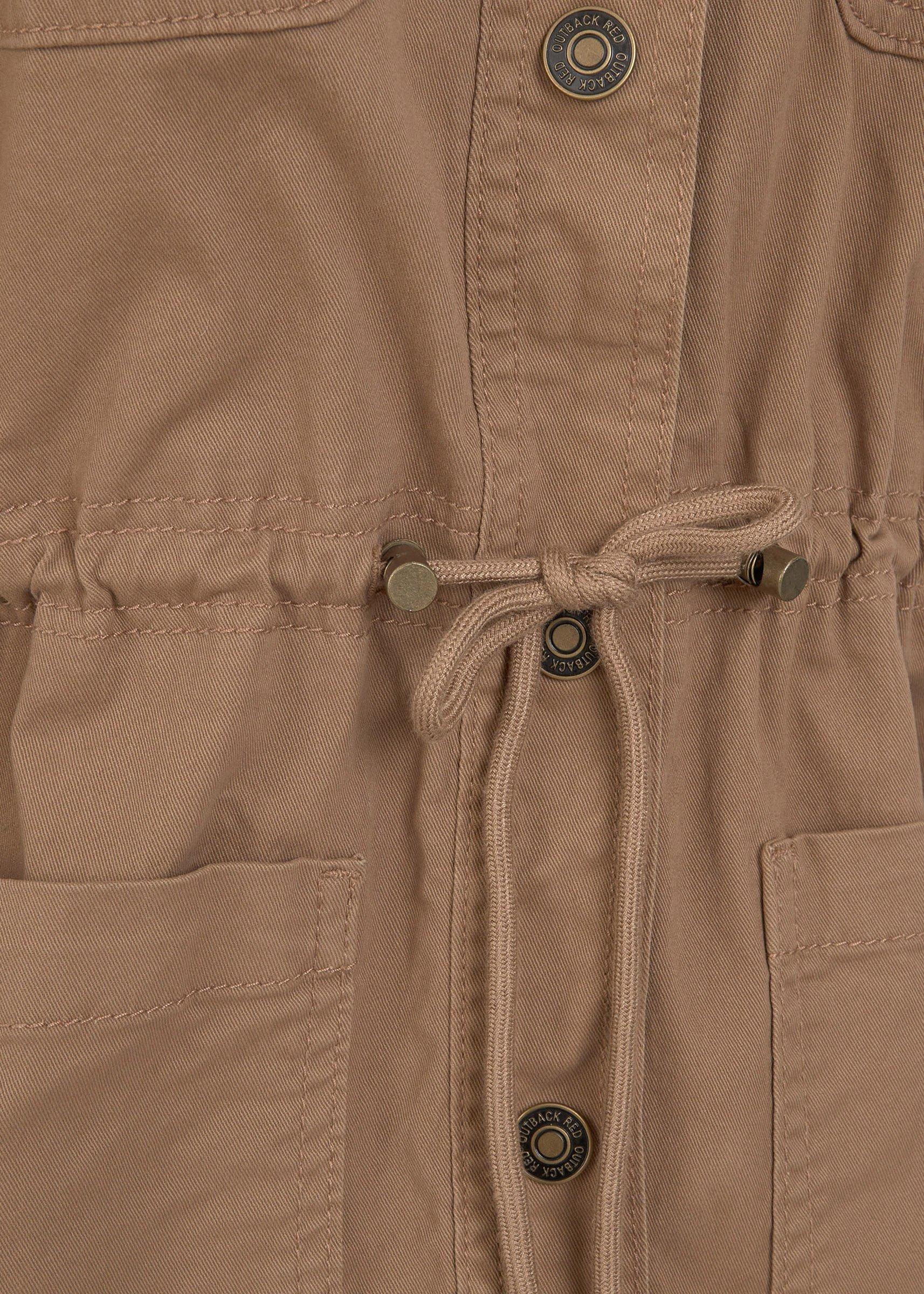 Tan Brown Hooded Utility Parker Jacket (3239318) | OUTBACK RED