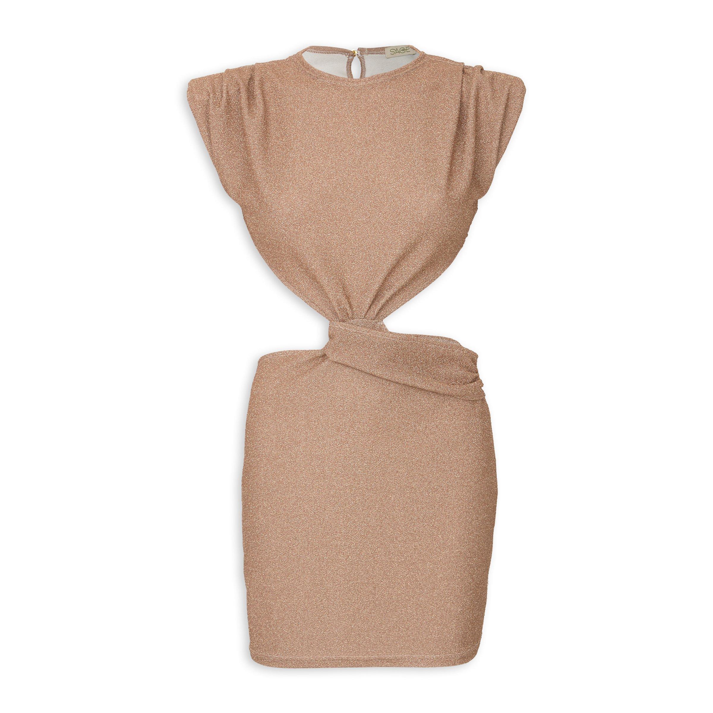 Gold Shimmer Mini Dress (3239404) | Sage Ladies