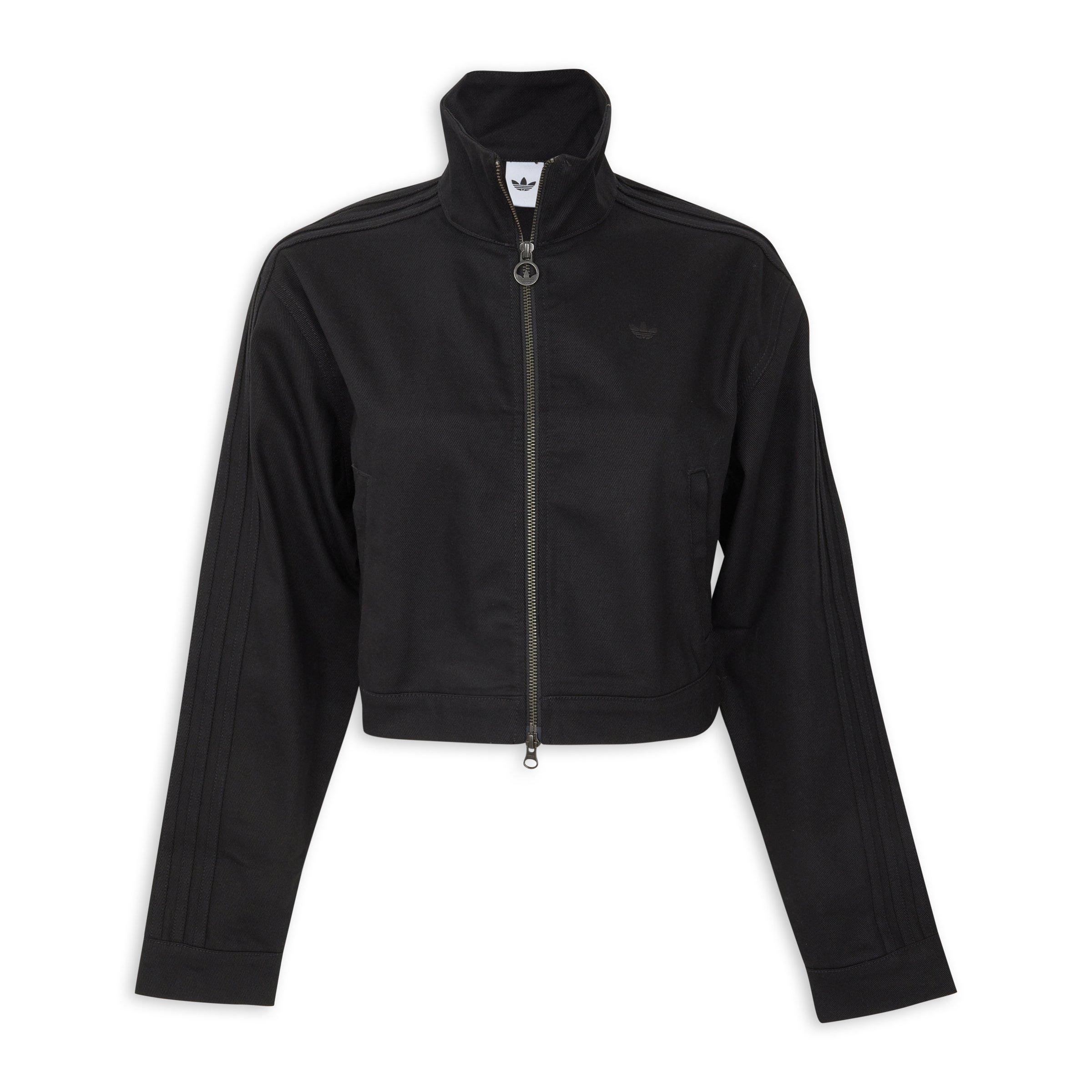 Black Firebird Twill Crop Track Top (3239439) | Adidas