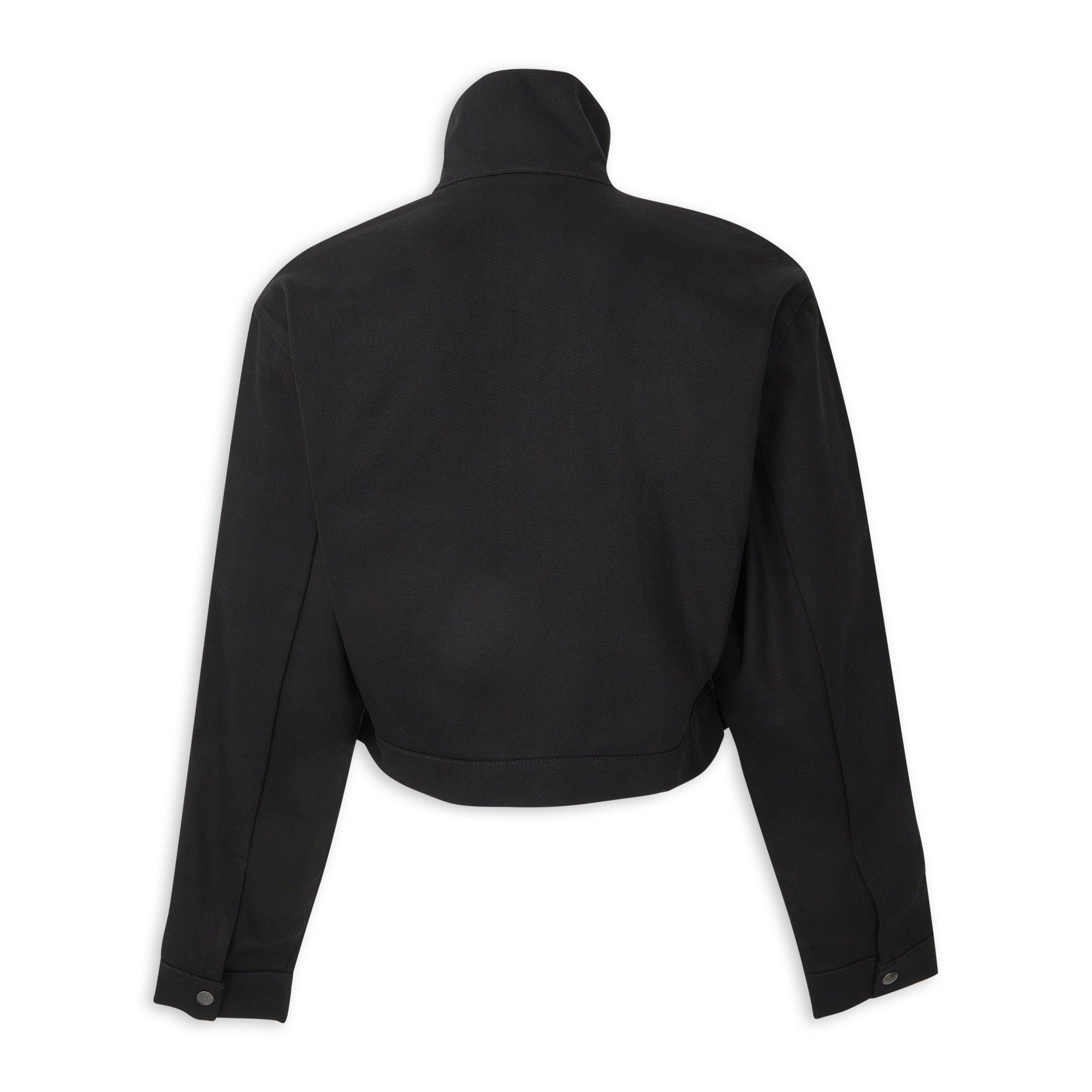 Black Firebird Twill Crop Track Top (3239439) | Adidas