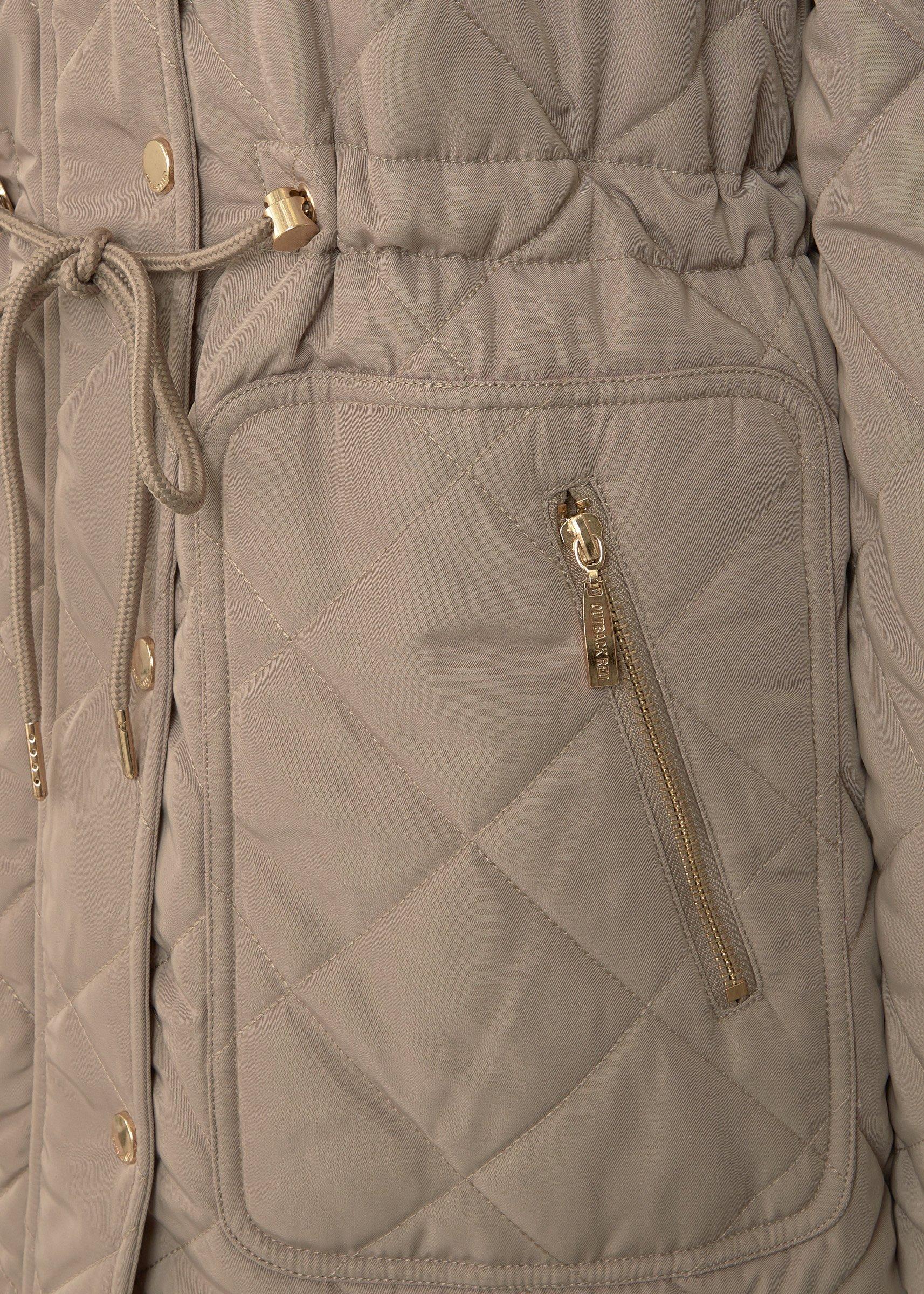 Camel Quilted Hooded Winter Parka (3239481) | OUTBACK RED