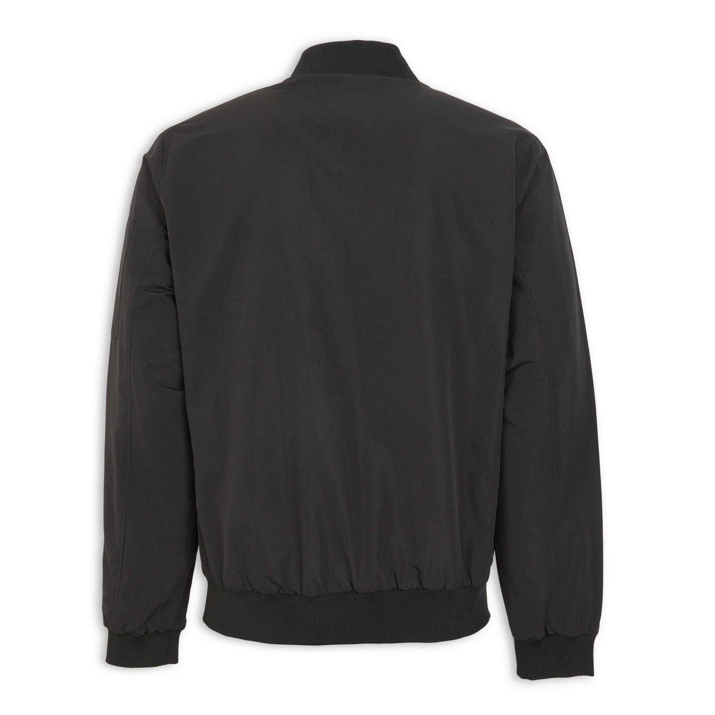 Black Reversible Bomber Jacket (3239520) | Identity