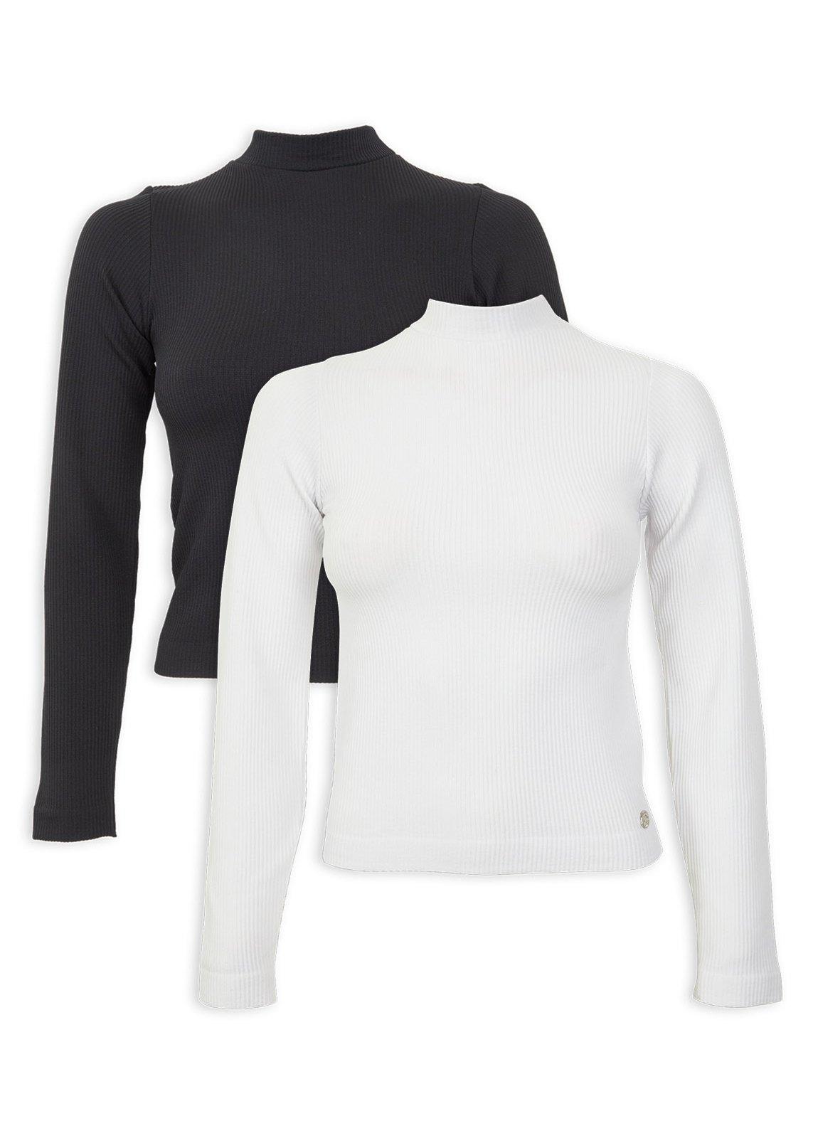 Seamless Ribbed Mock Neck Top 2-Pack (3239540) | Inwear
