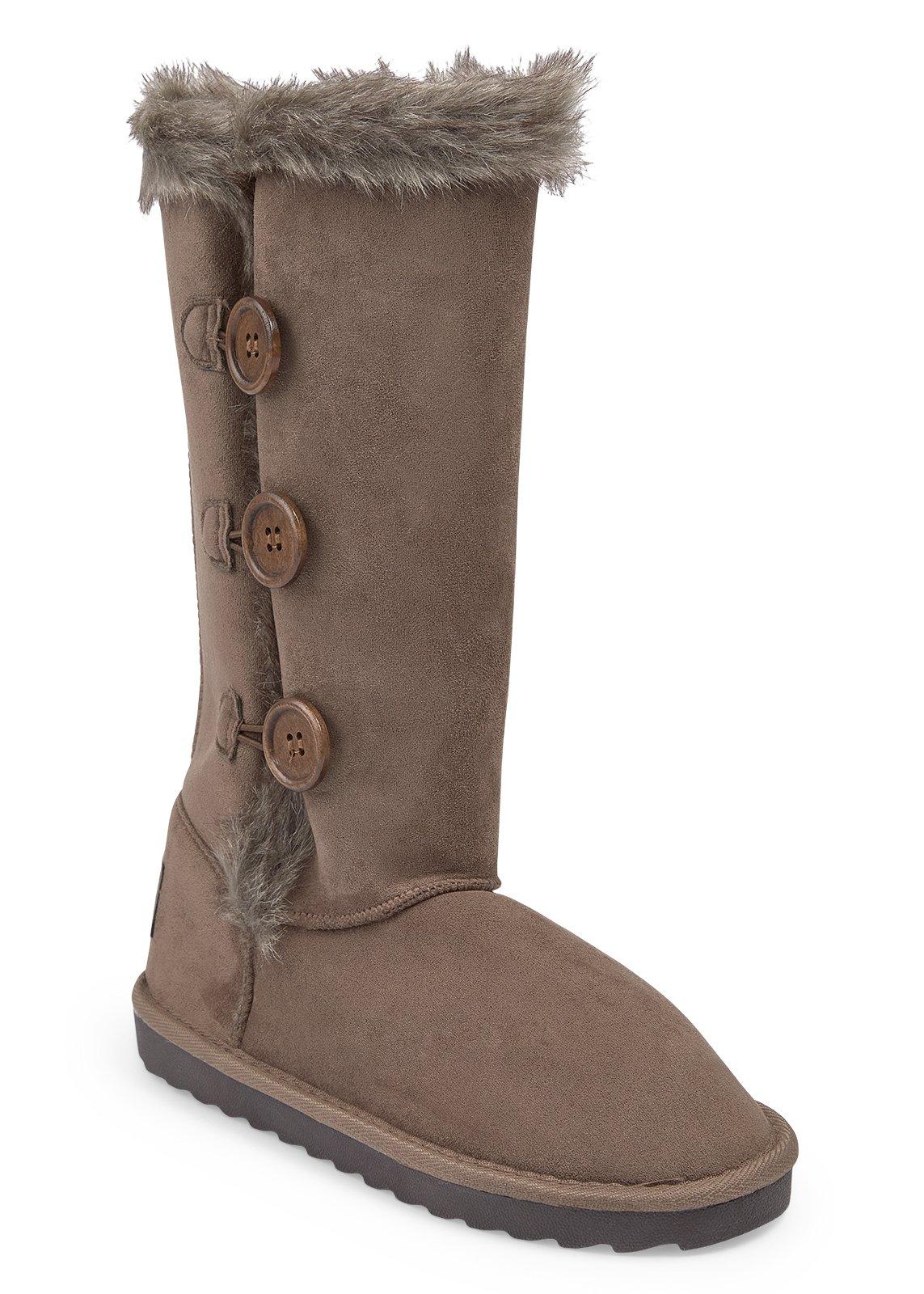 Taupe Upstyled Microfiber Boot (3239597) | Truworths