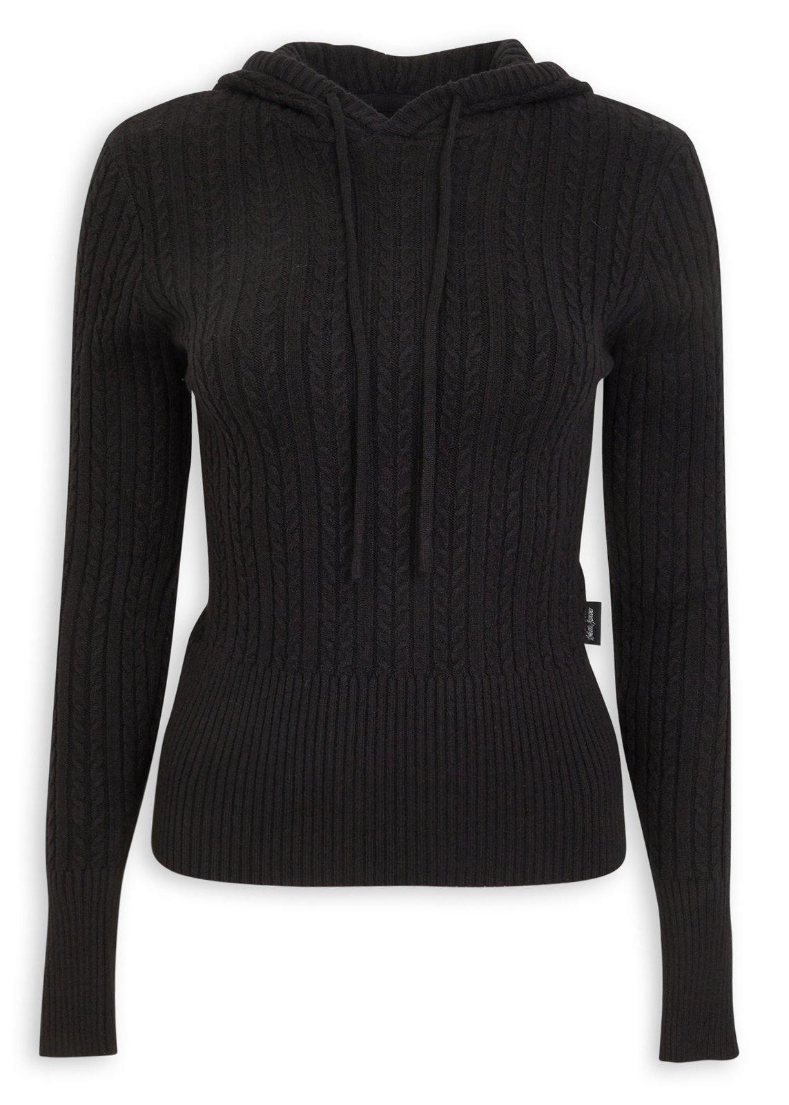 Black Cabled Hoody (3239812) | OUTBACK RED