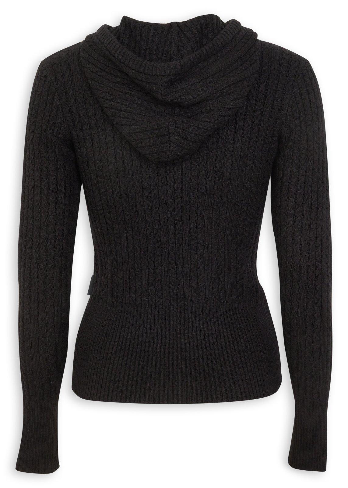 Black Cabled Hoody (3239812) | OUTBACK RED