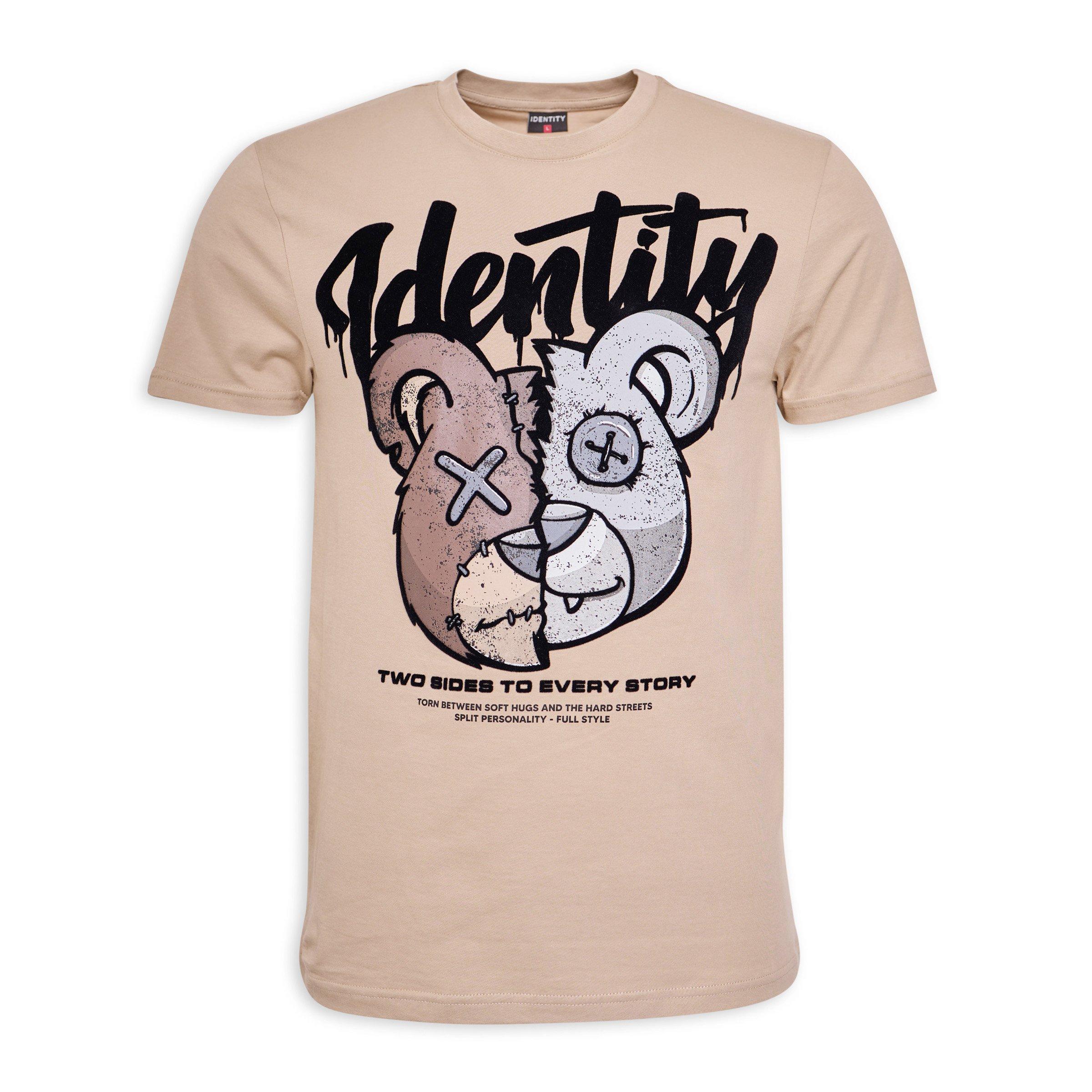 Beige Graphic T-shirt (3239836) | Identity