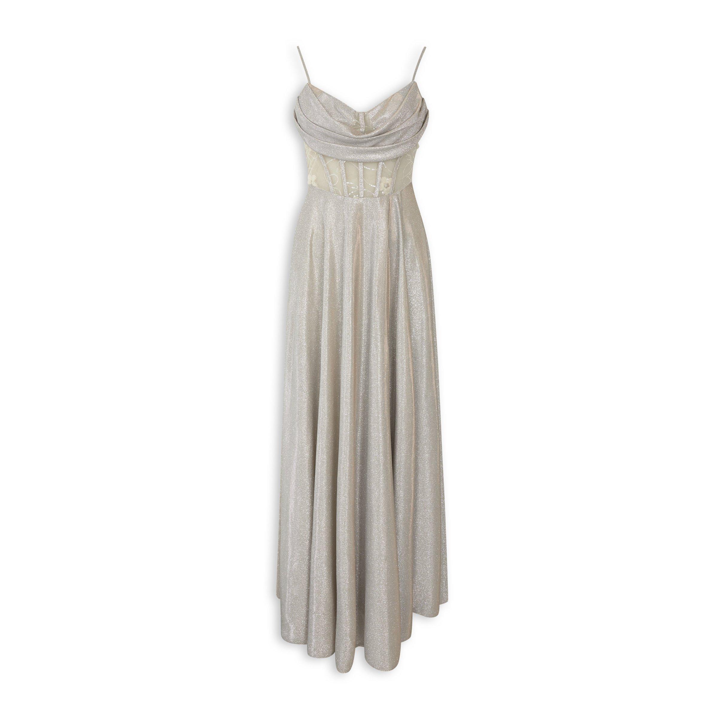 Gold Illusion Corset Dress (3239910) | RSVP