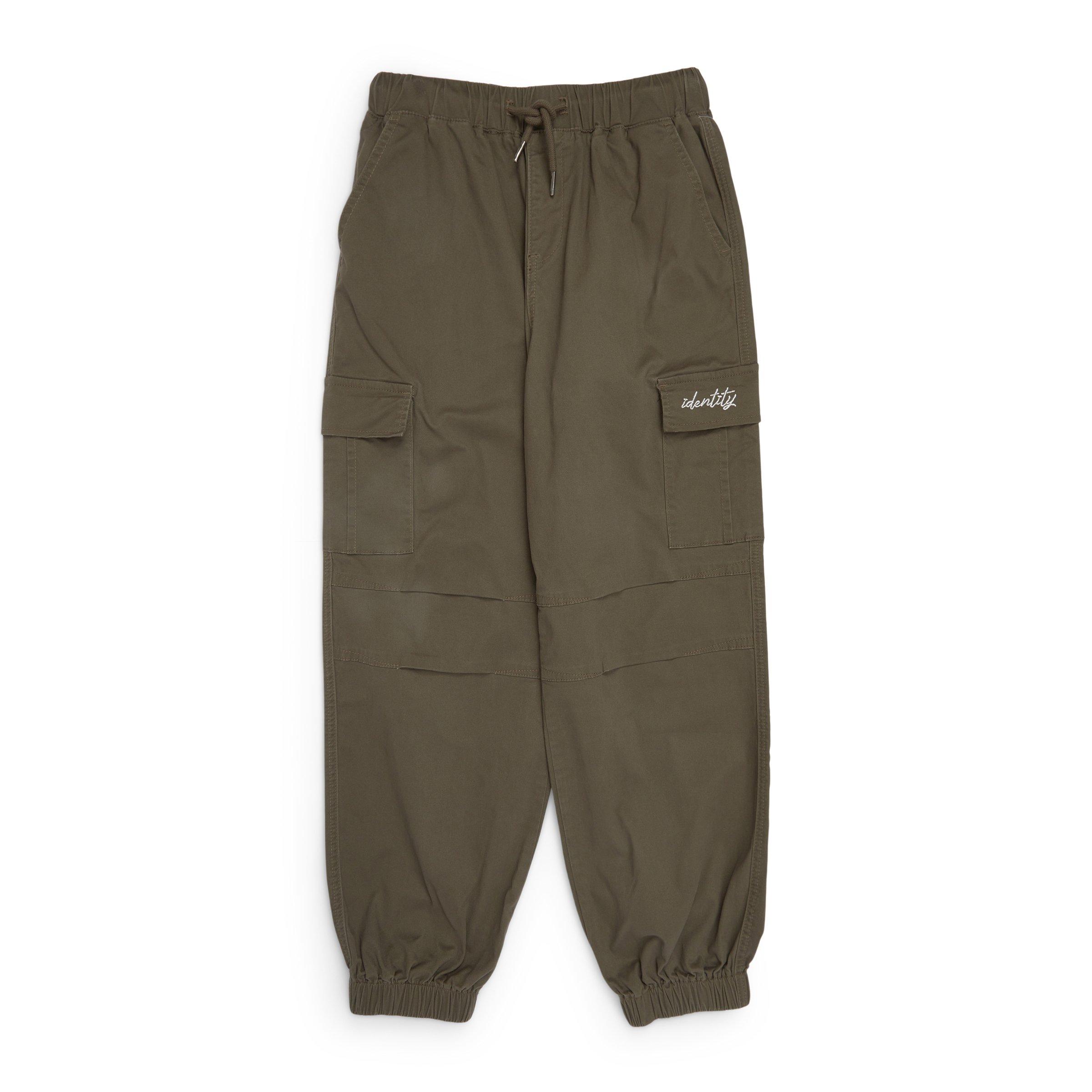 Girls Green Cotton Cargo Pants (3240112) | Identity