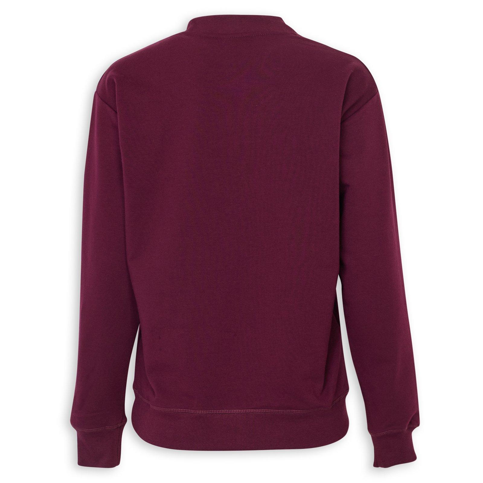 トップス everyone exclusive sweatshirt BURGUNDY Burgundy Crewneck Sweat Top (3240189) | Identity