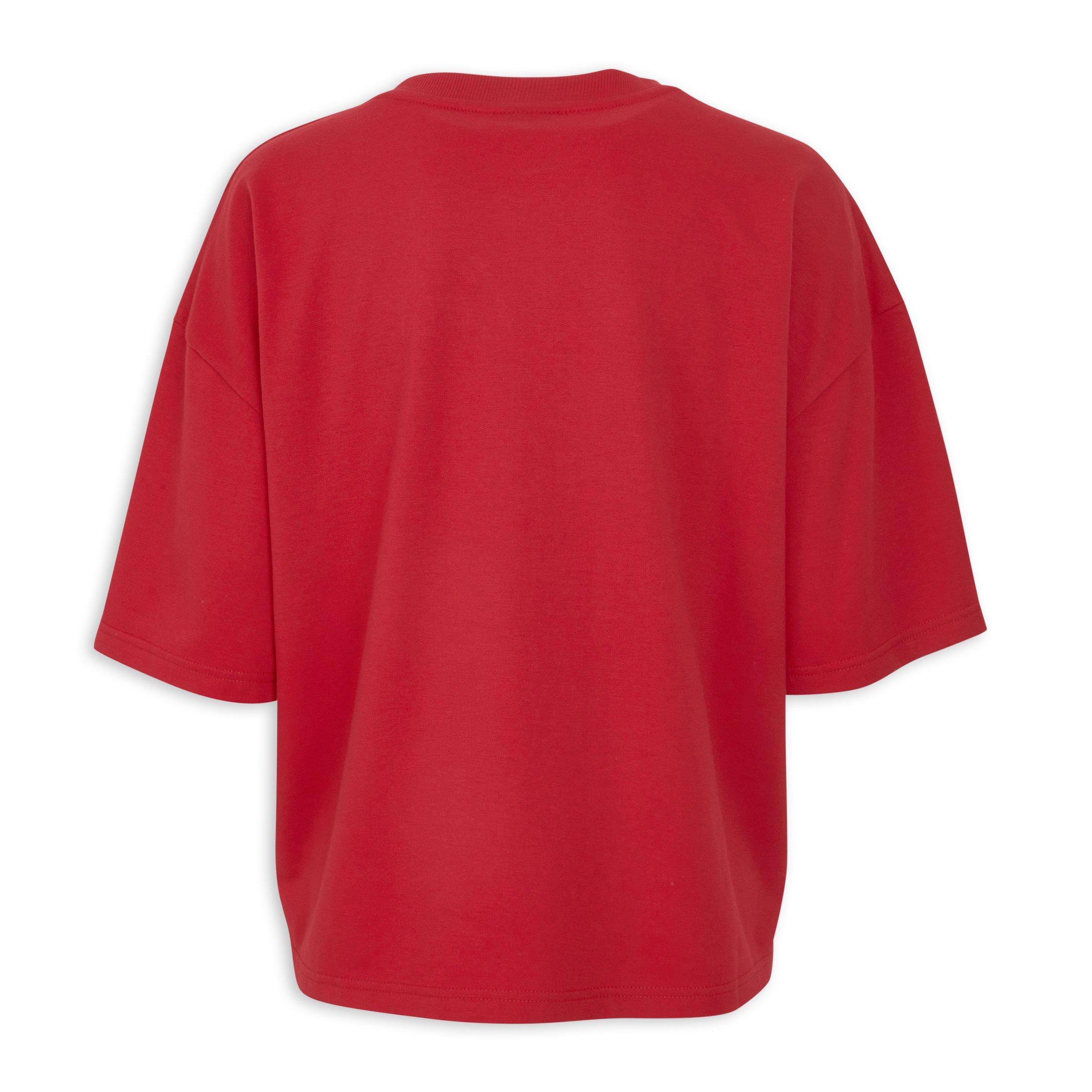 Wild Cats Oversized Red Tee (3240236) | Identity