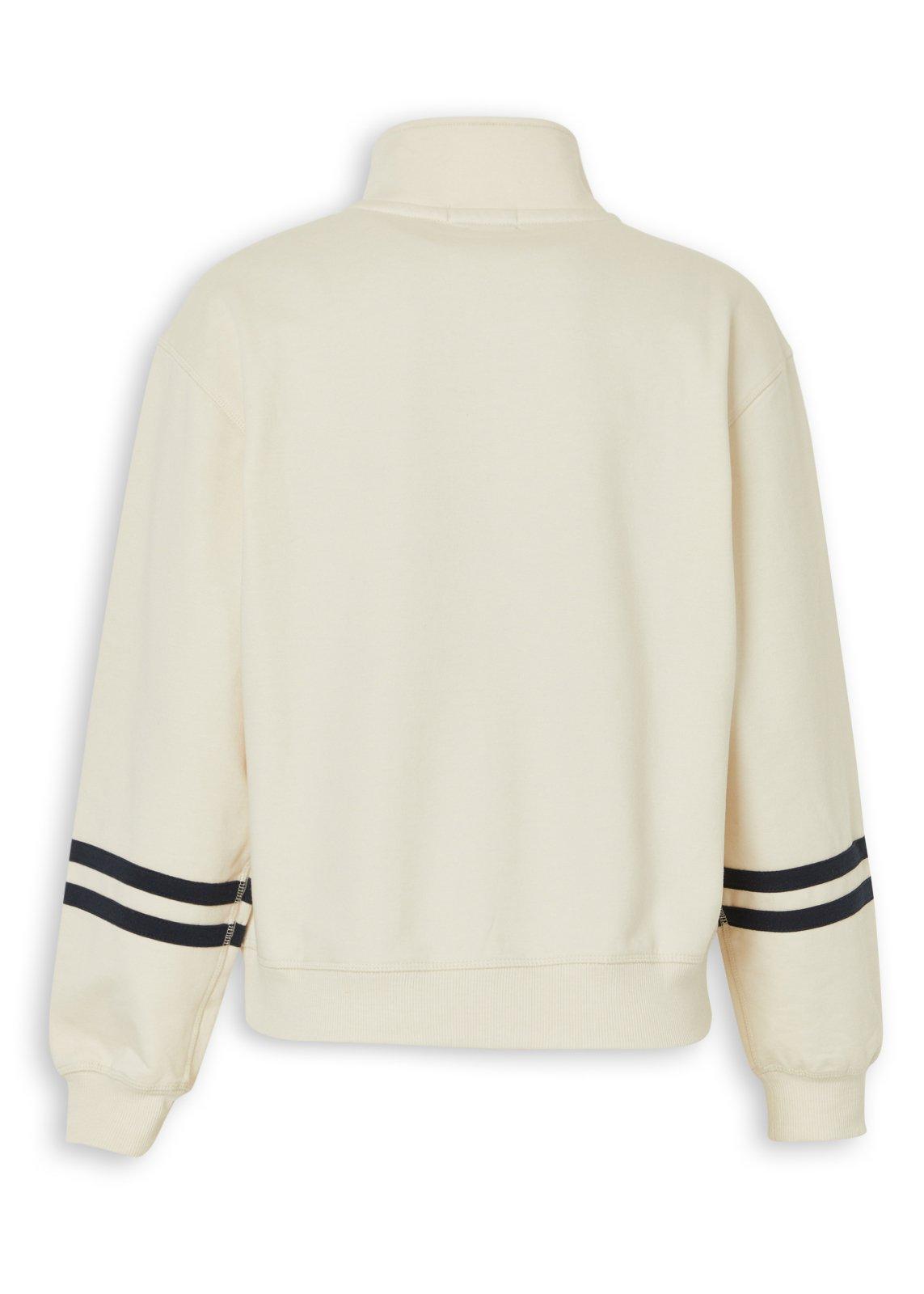 Ivory Fleece Quarter Zip Sweat Top (3240480) | OUTBACK RED