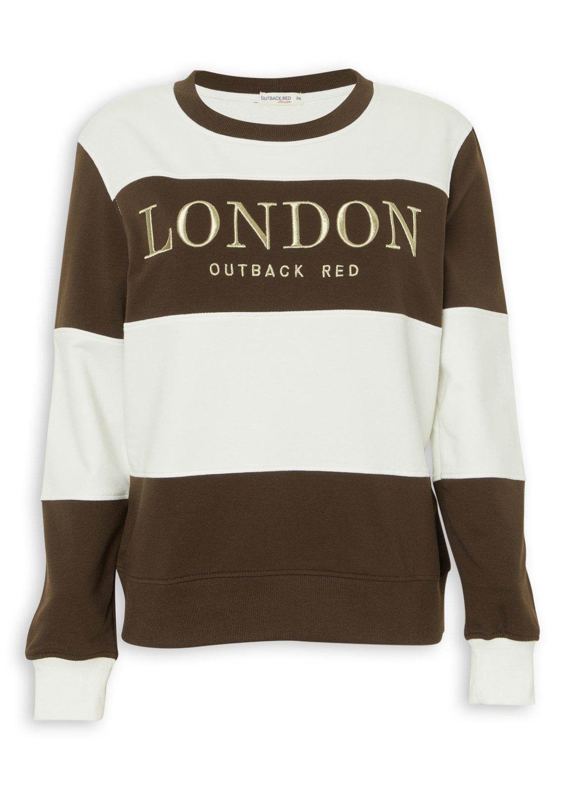 Blocked Chocolate and Milk Sweat Top (3240495) | OUTBACK RED