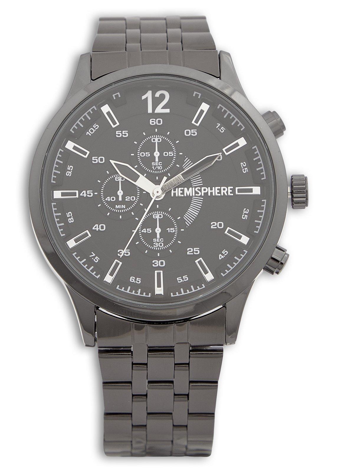 Hemisphere Gunmetal Link Watch (3240501) | Hemisphere