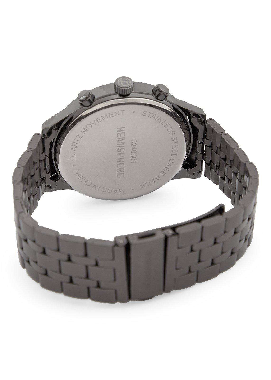 Hemisphere Gunmetal Link Watch (3240501) | Hemisphere