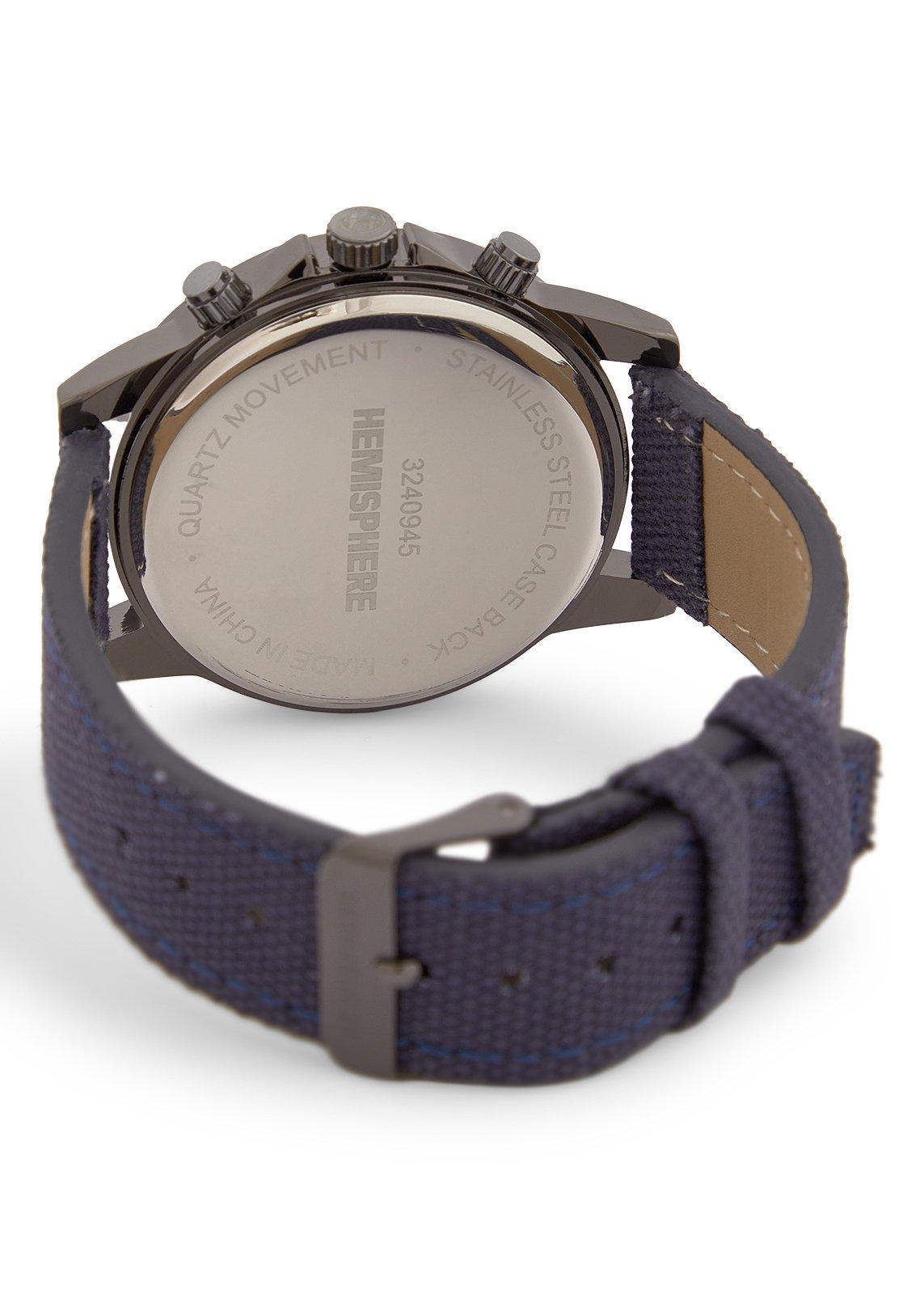 Hemisphere Navy Canvas Strap Watch (3240945) | Hemisphere