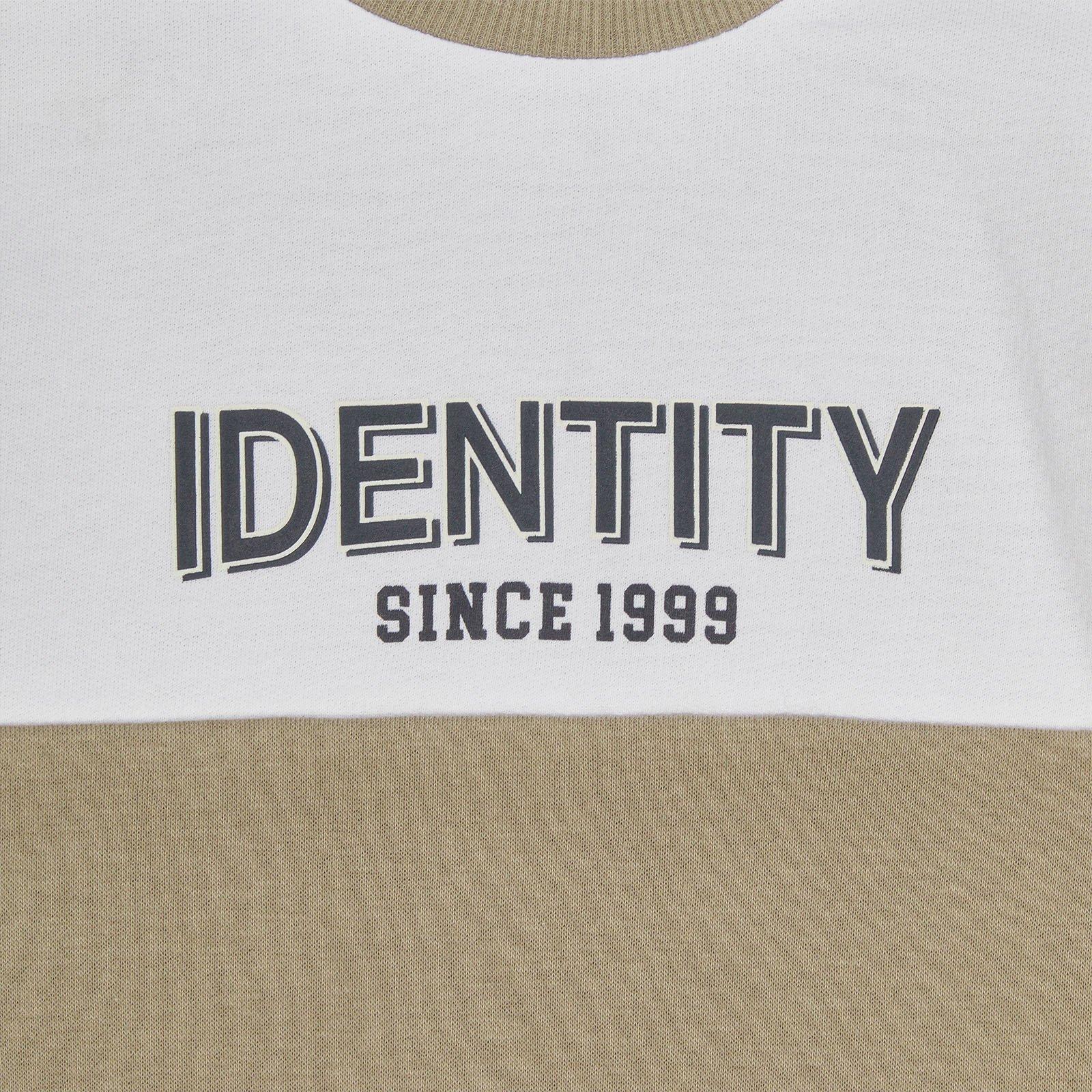 Kid Boys Tan Colourblock Sweatshirt (3240986) | Identity