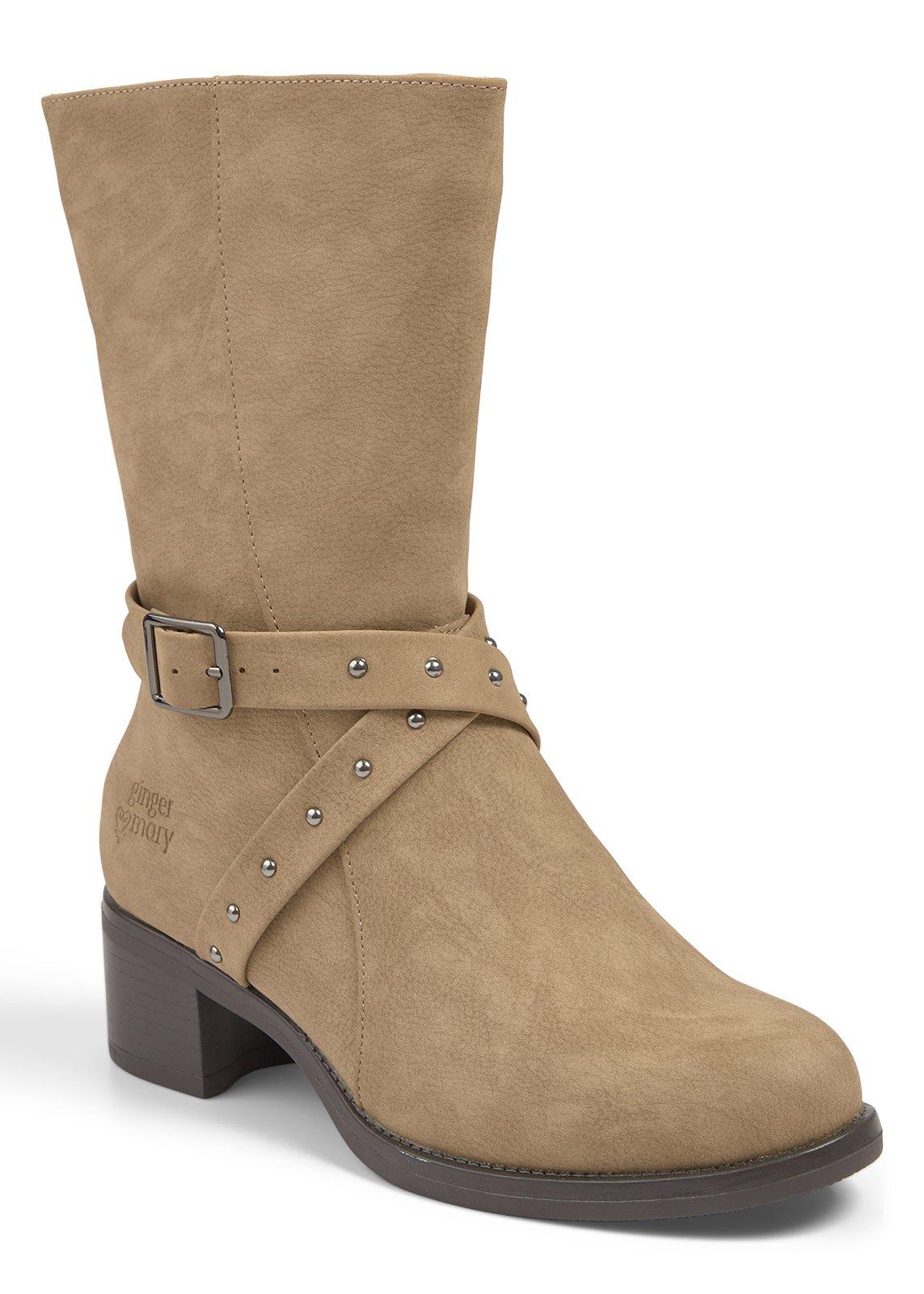 Western Stud Midcalf Boots (3241251) | Ginger Mary