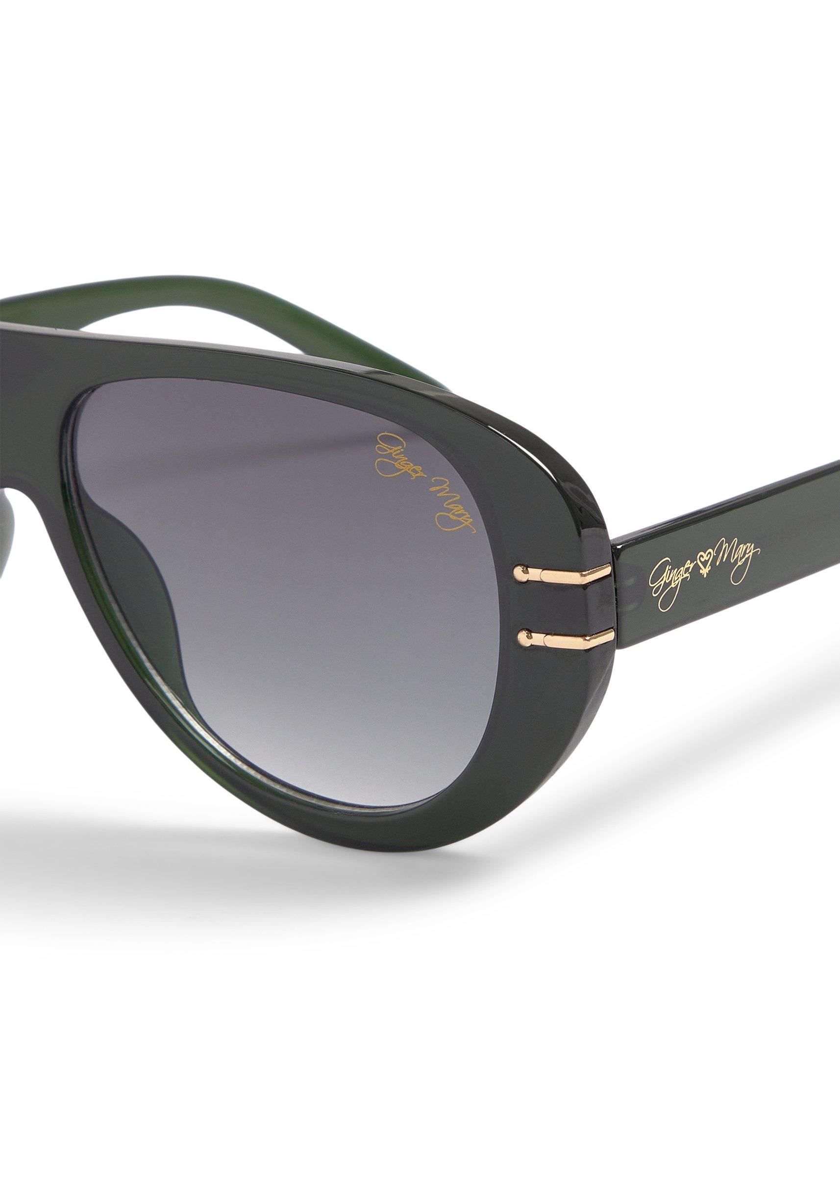 Emerald Green Aviator Sunglasses (3241386) | Ginger Mary