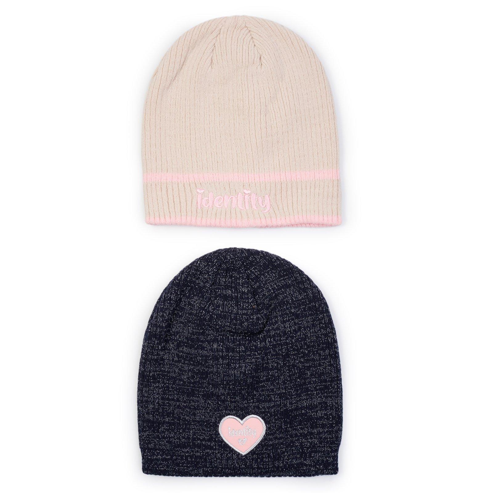 Kids 2-Pack Identity Heart Beanies (3241599) | Identity