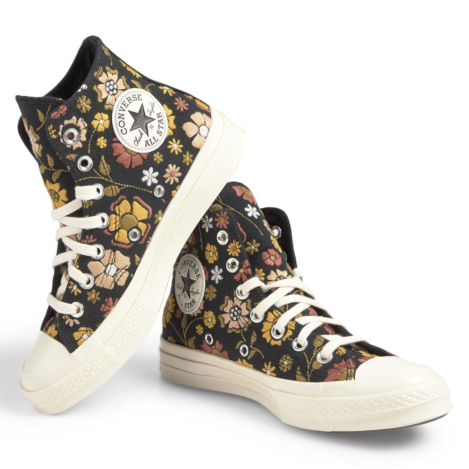 Black Chuck 70 Retro Floral Sneakers (3242264) | Converse