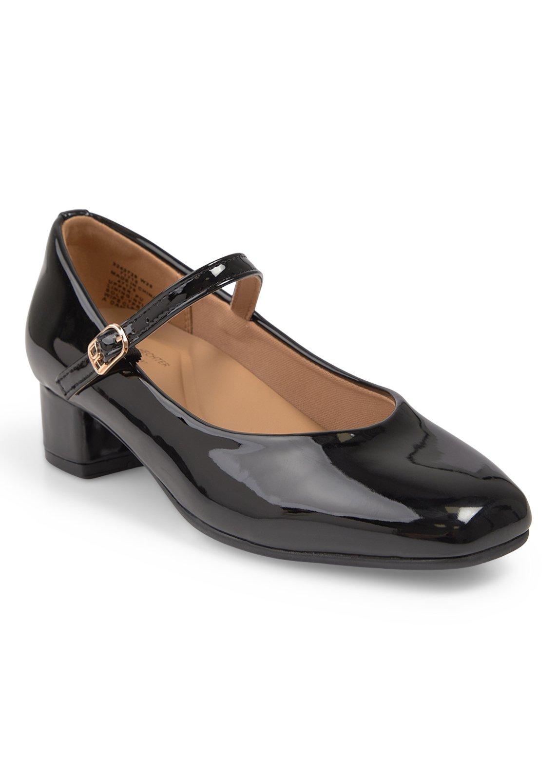 Black Block Heel Mary Jane Shoes (3242729) | Daniel Hechter