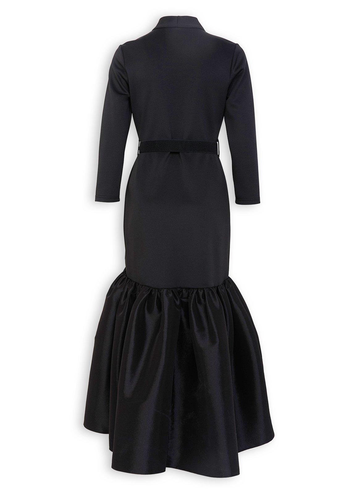 Black Long Sleeve Belted Mermaid Dress (3242824) | Daniel Hechter