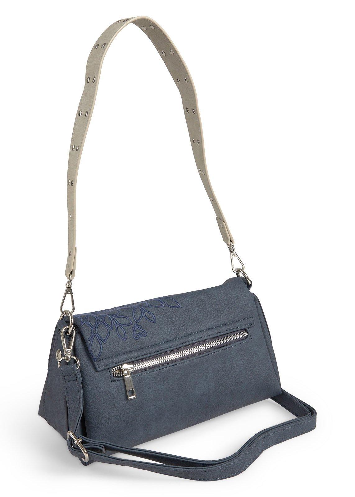 Blue Embroidered Mandala Crossbody Bag (3242878) | Ginger Mary