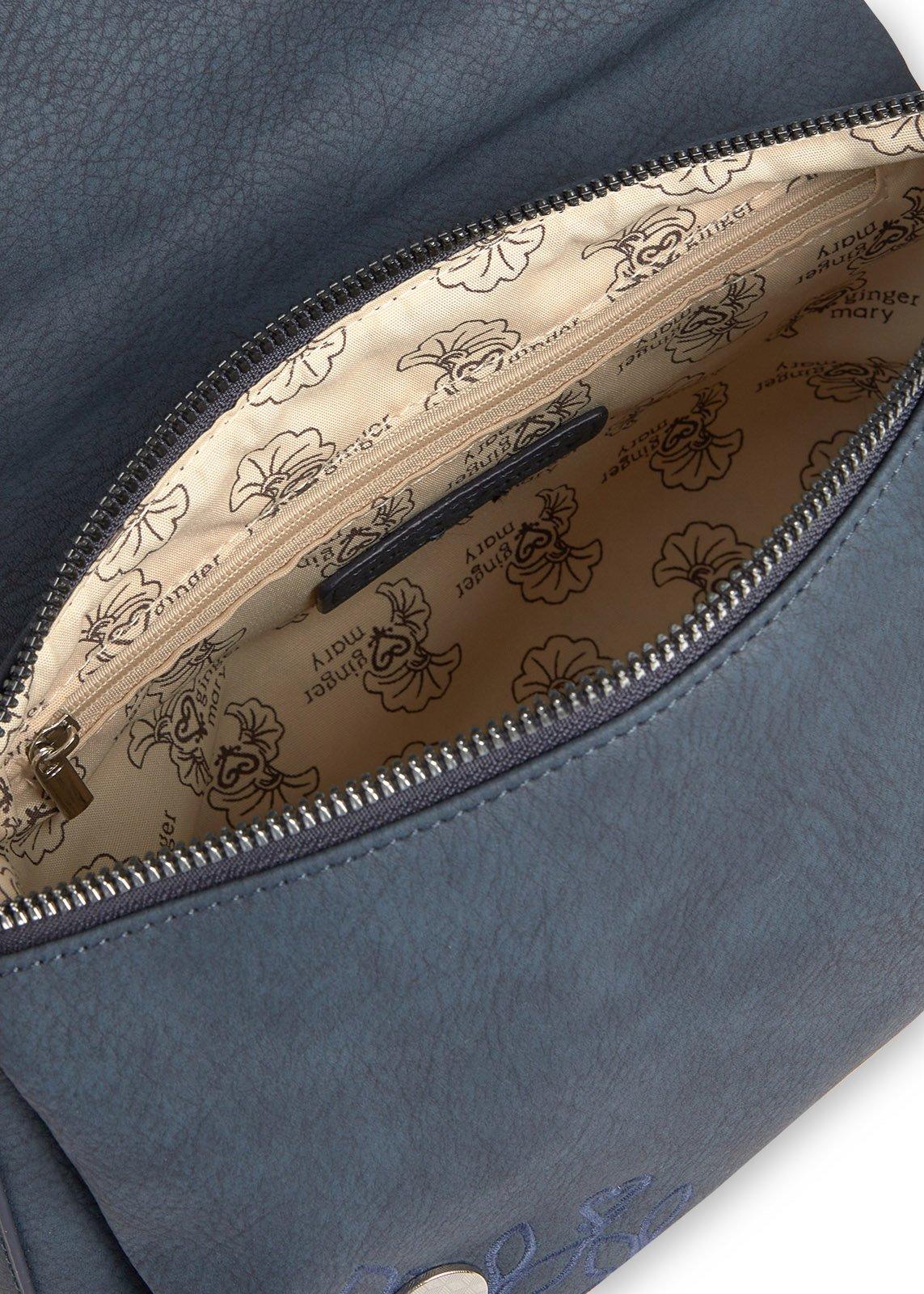 Blue Embroidered Mandala Crossbody Bag (3242878) | Ginger Mary