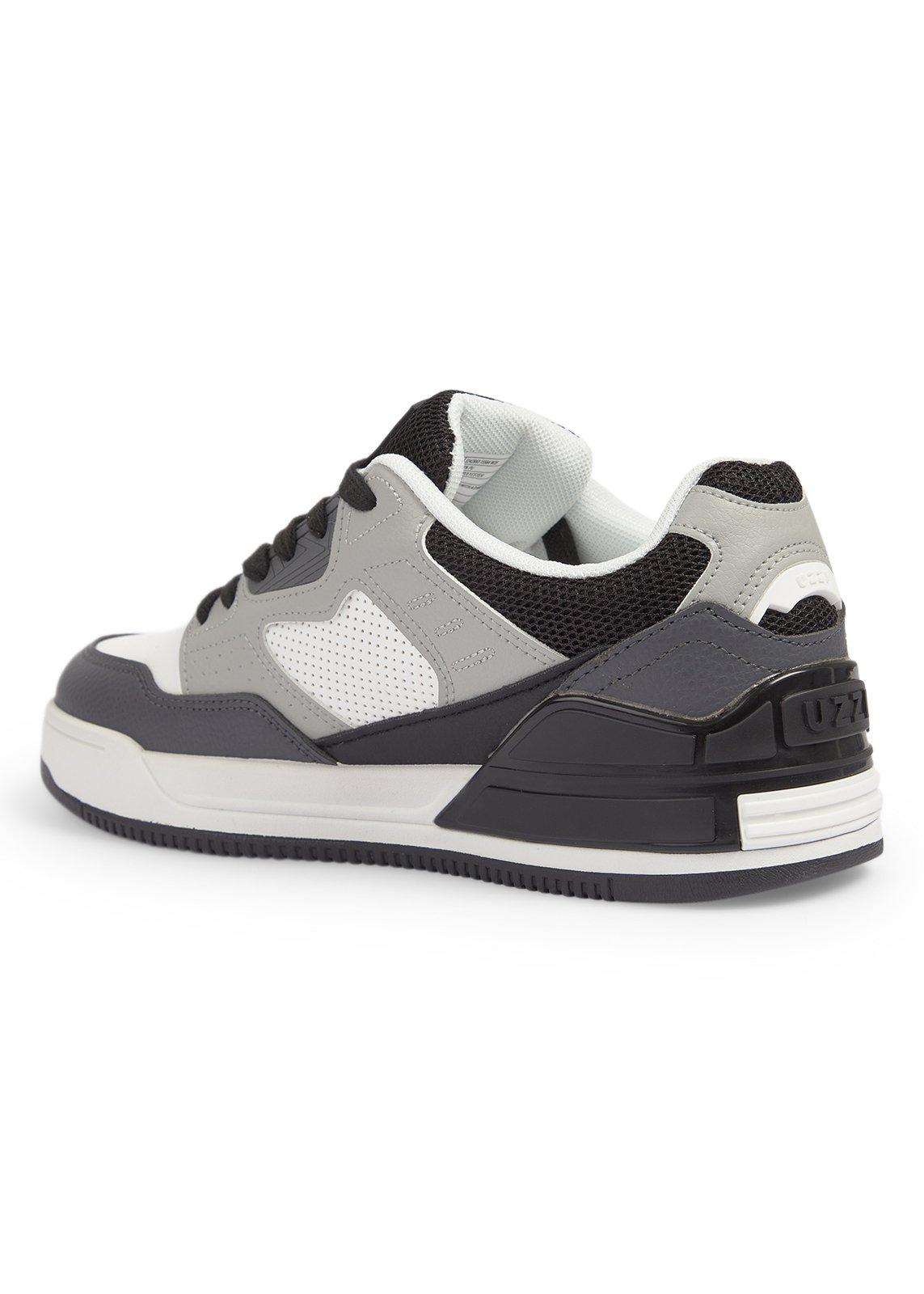 Grey Lace-up Bucket Sneakers (3242883) | UZZI