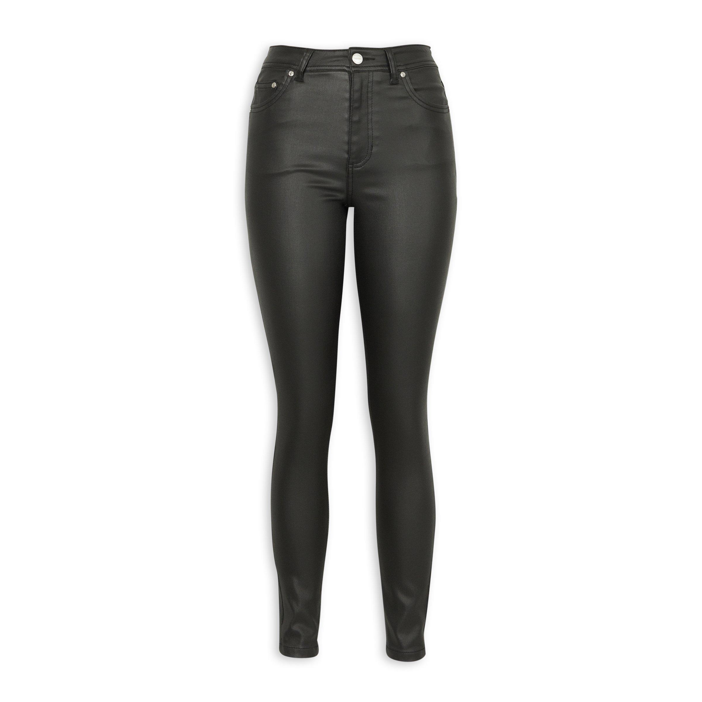 Black Coated Skinny Leg Pants (3243171) | Identity