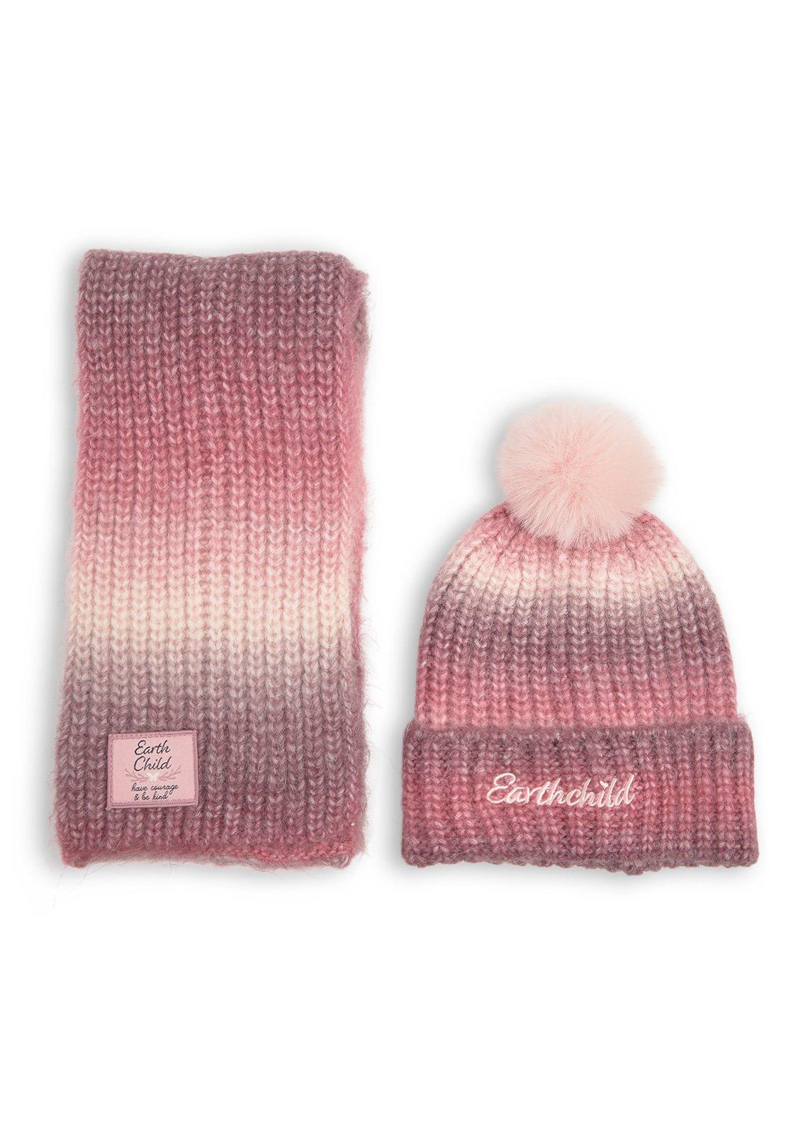 Kid Girls Pink Beanie and Scarf Set (3243191) | Earthchild