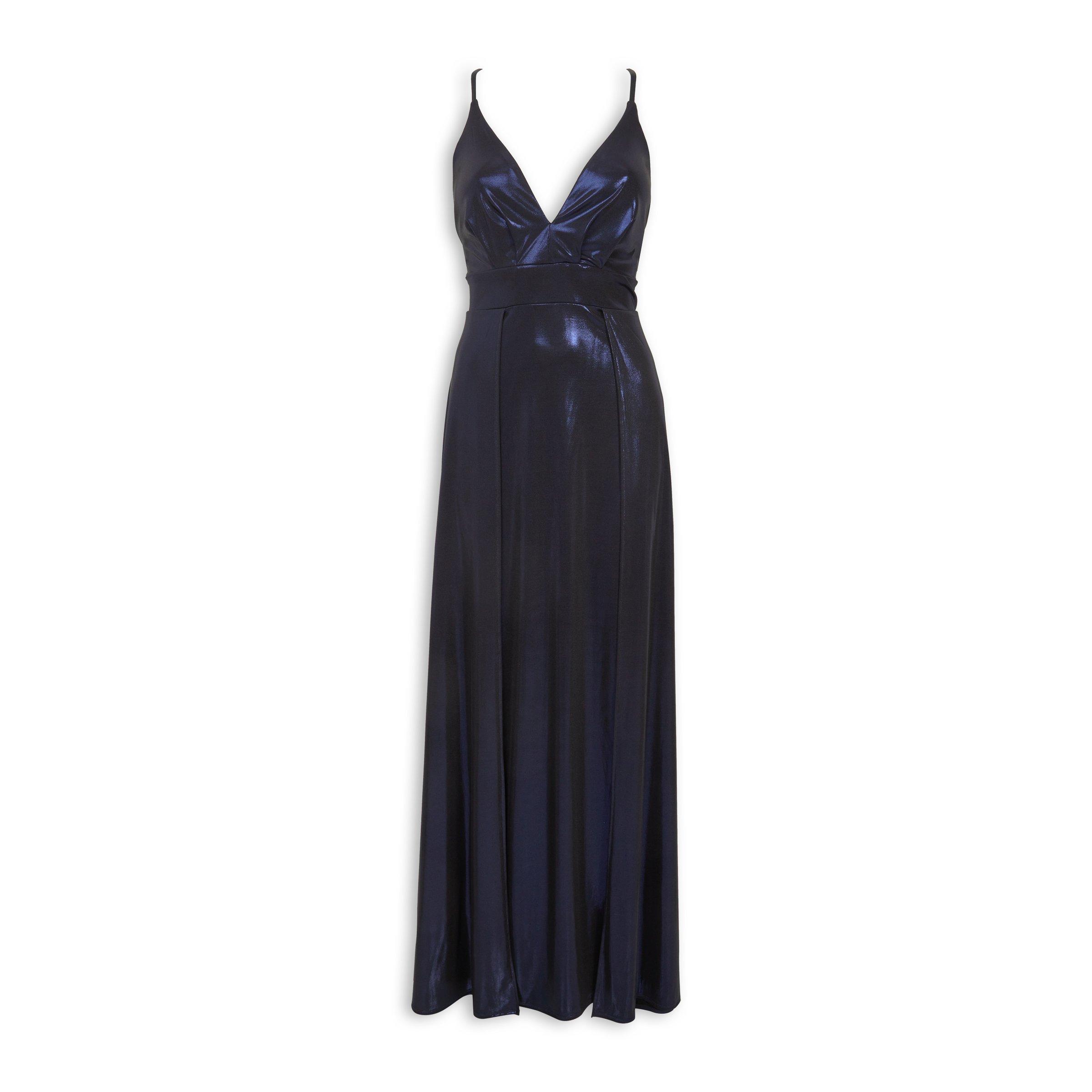 Navy Double Slit Dress (3243232) | Phenomena