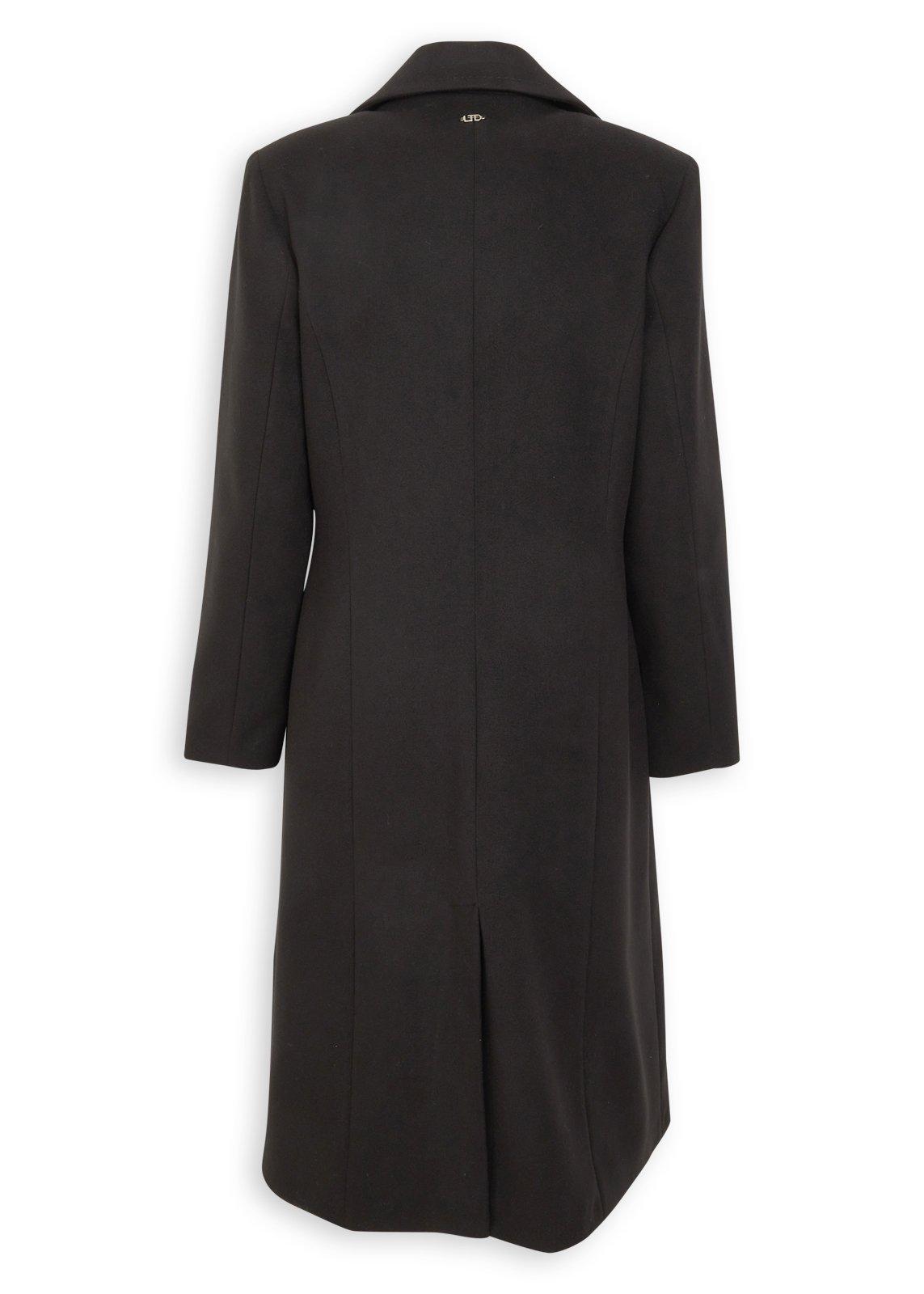 Black Melton Coat (3243763) | LTD Woman