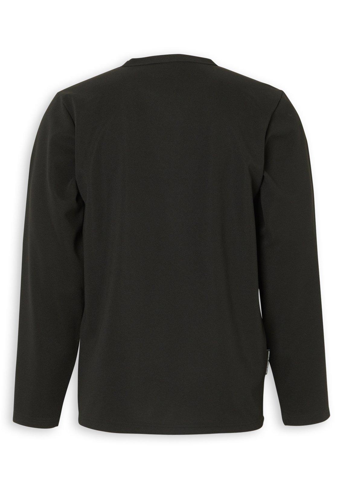 Black Henley Long Sleeve T-shirt (3243890) | Hemisphere