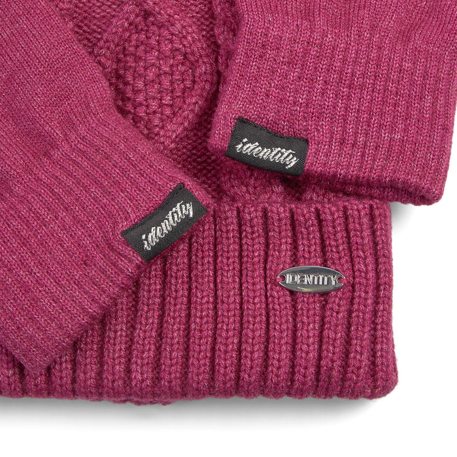 Pink Fuchsia Beanie And Glove Set (3243913) | Identity