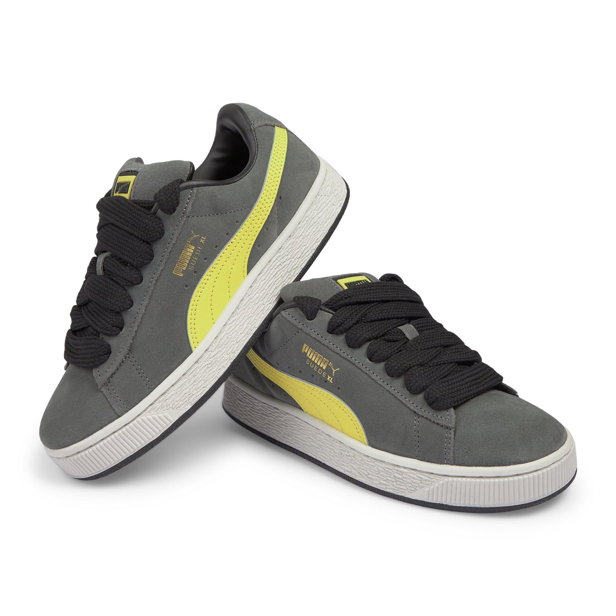 PUMA グレー/イエロー Grey and Yellow Suede XL Sneakers (3244050) | Puma