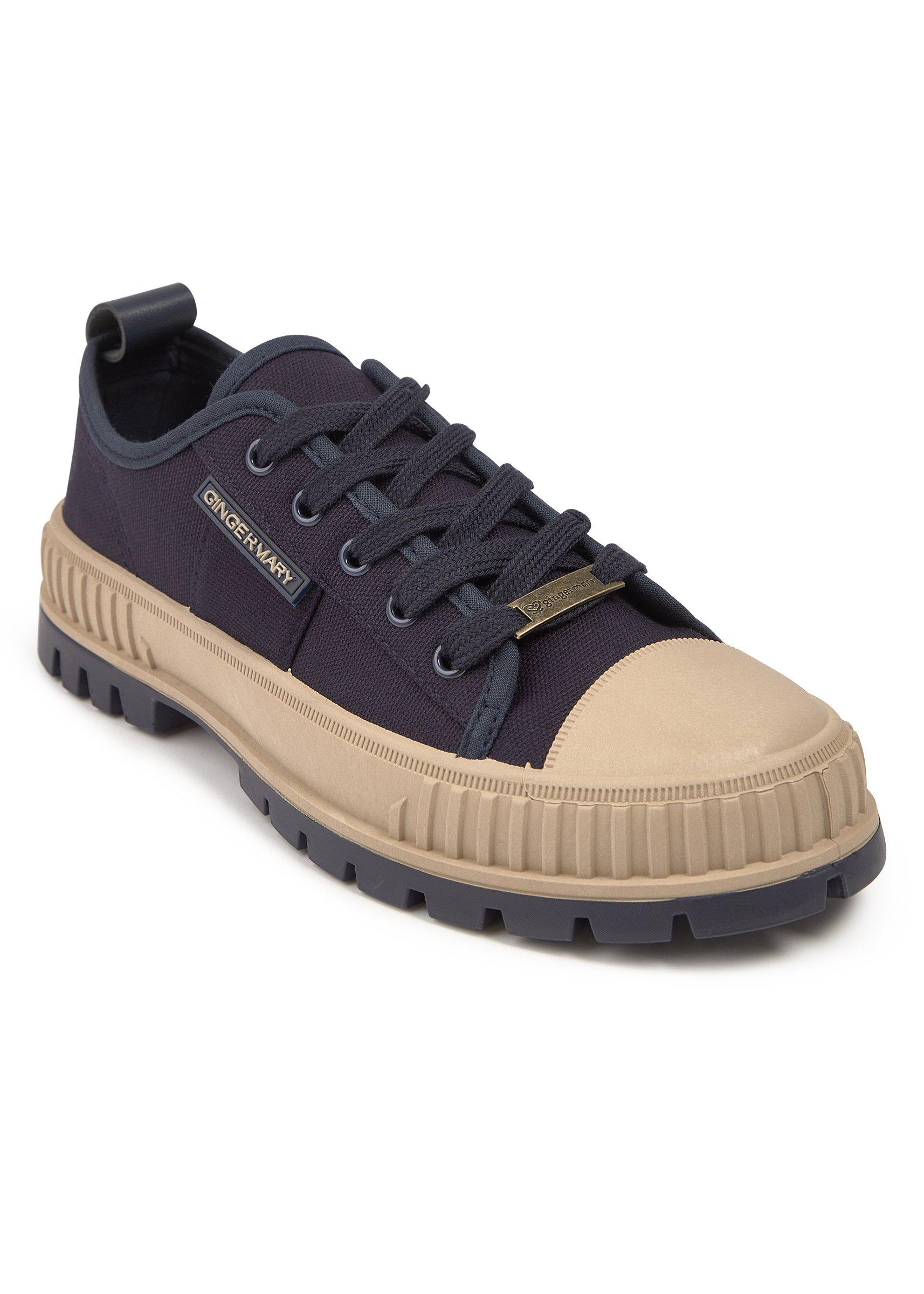 Navy Canvas Platform Sneakers (3244371) | Ginger Mary