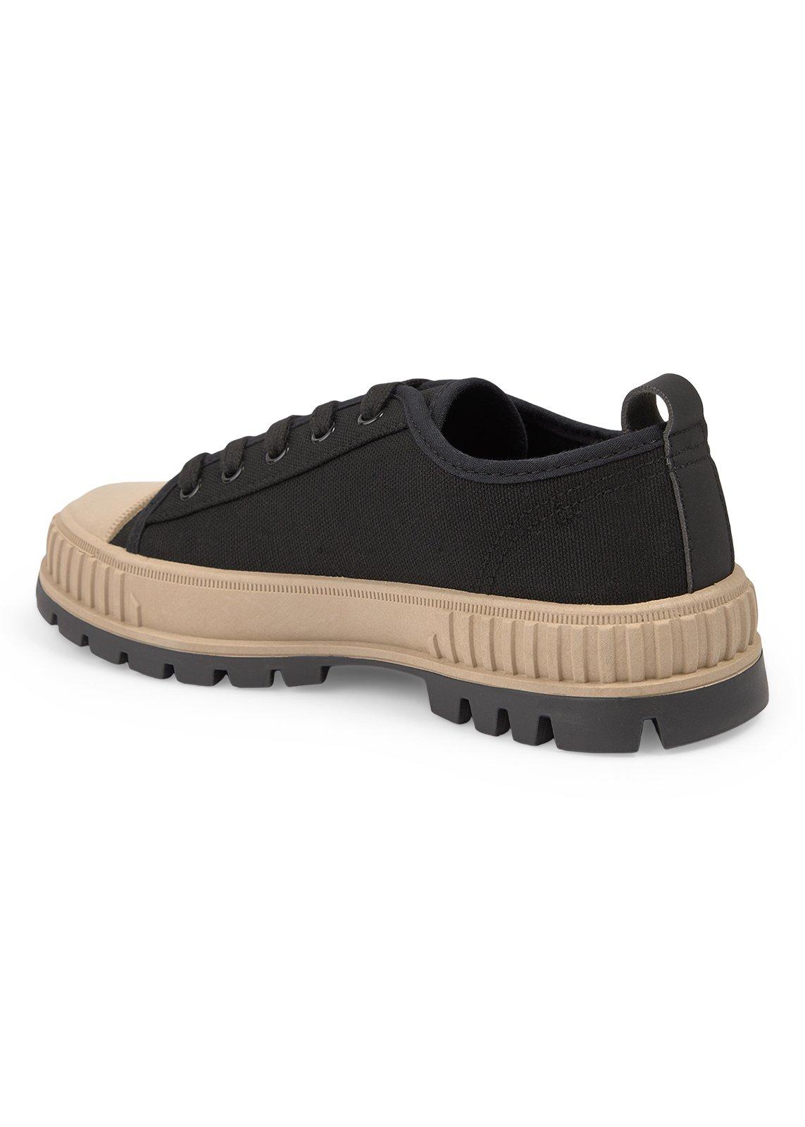 Black Canvas Platform Sneakers (3244375) | Ginger Mary