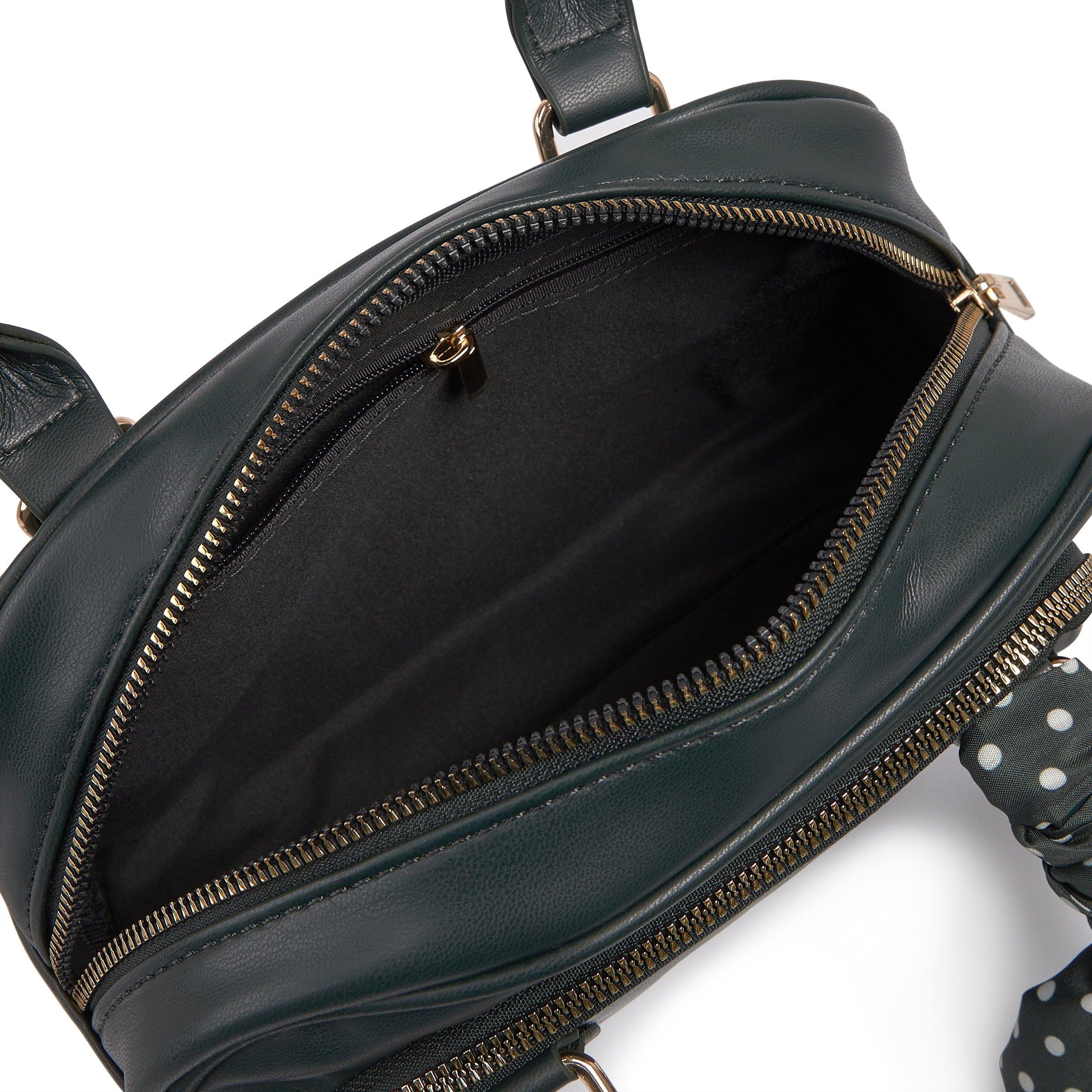 nuit/rebuild scarf purse(箱付き) Dark Green Handbag with Polka Scarf (3247356) | Identity