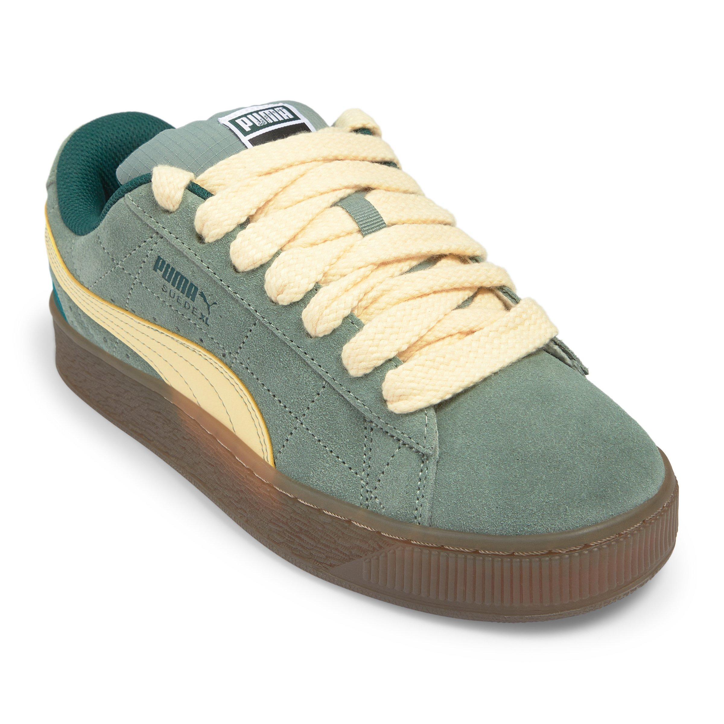 Green and Yellow Suede XL SK8TE Wrld Sneakers (3247445) | Puma