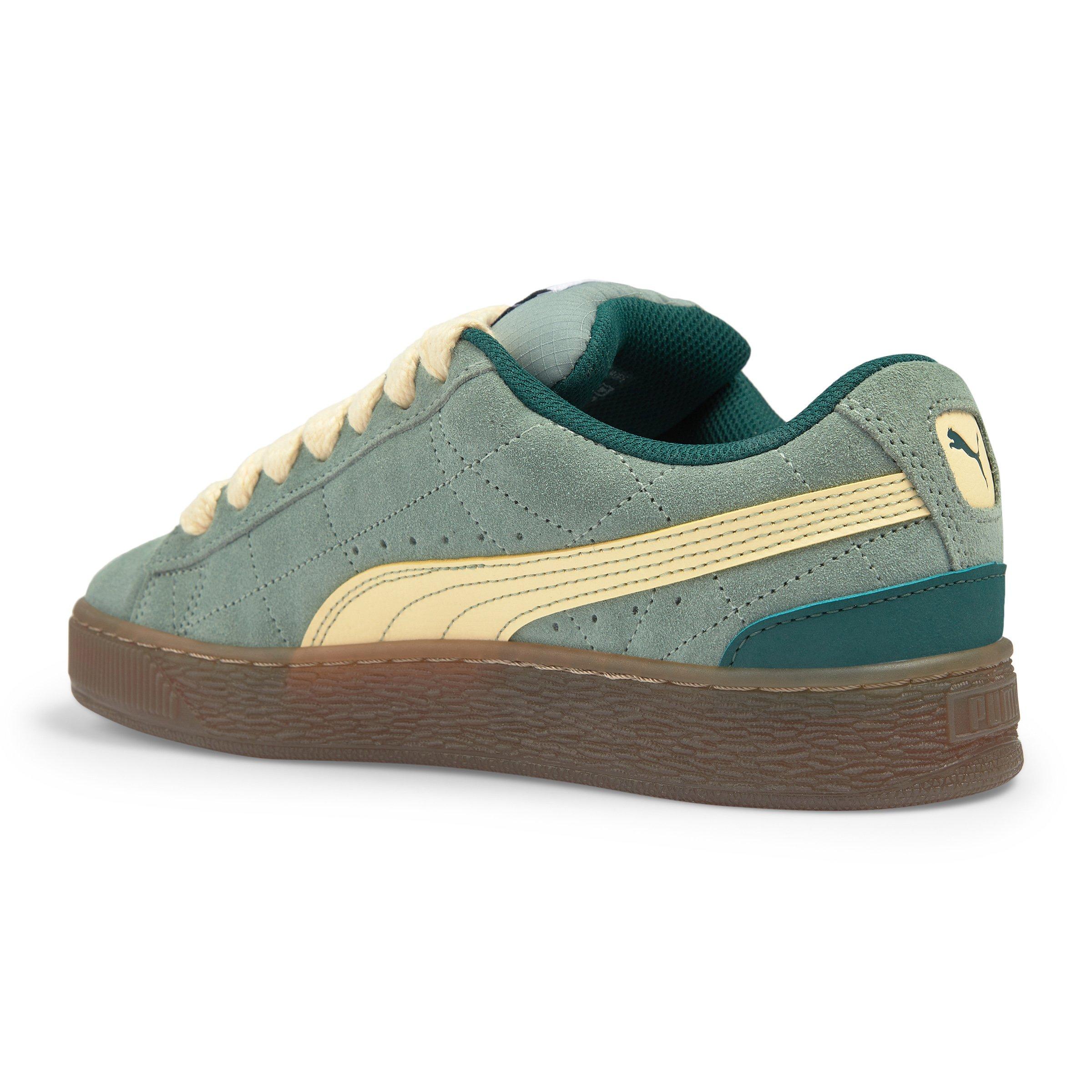 Green and Yellow Suede XL SK8TE Wrld Sneakers (3247445) | Puma