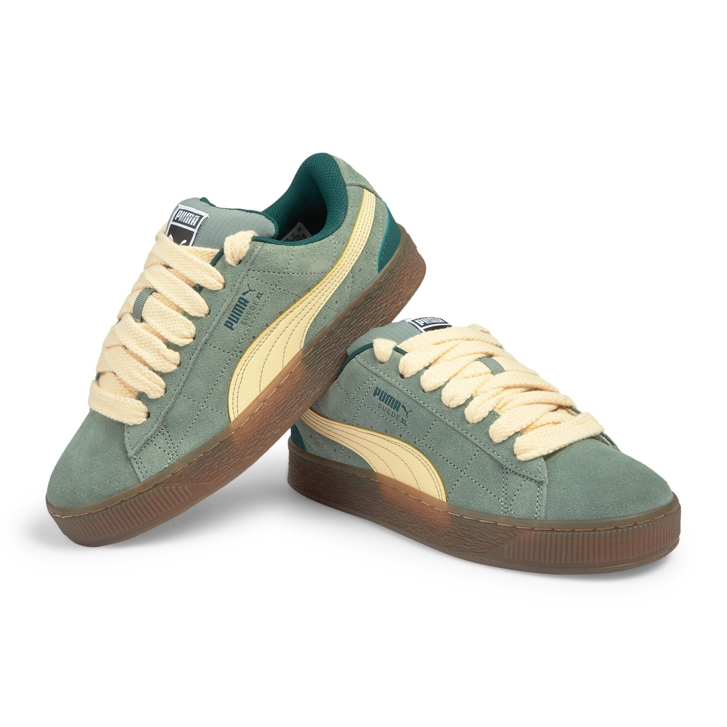 Green and Yellow Suede XL SK8TE Wrld Sneakers (3247445) | Puma