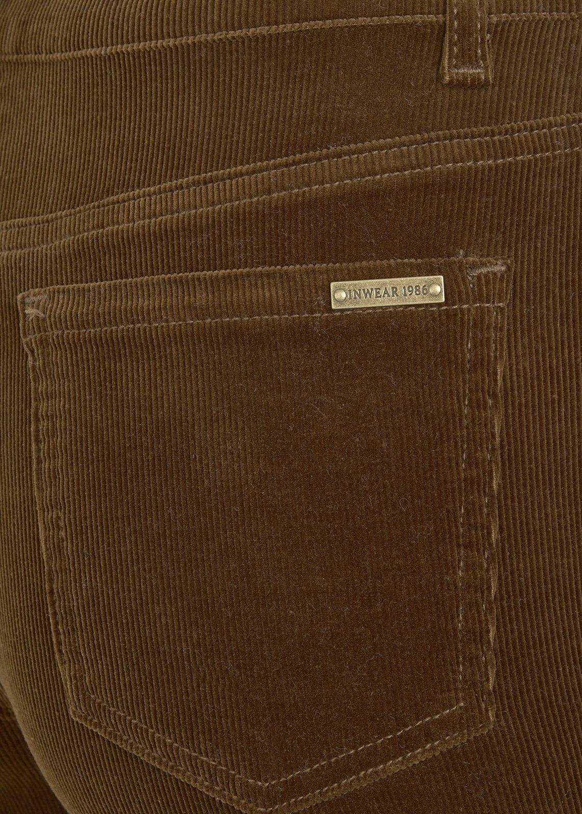 Tan Corduroy Bootleg Pants (3247562) | Inwear